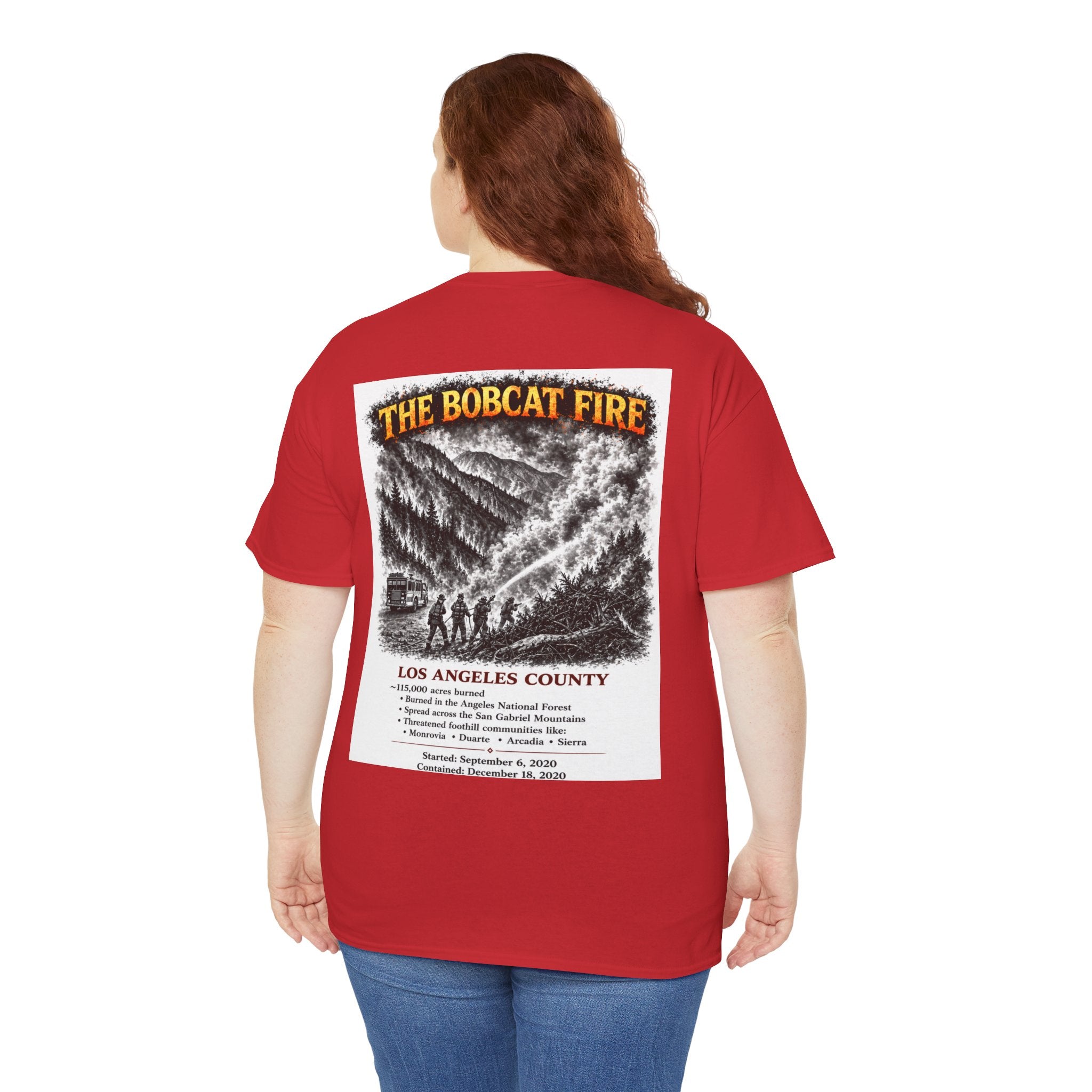 I Survived 2020 — S2:E2 "The Bobcat Fire" | Wildfire Edition Memorial Unisex Heavy Cotton Tee