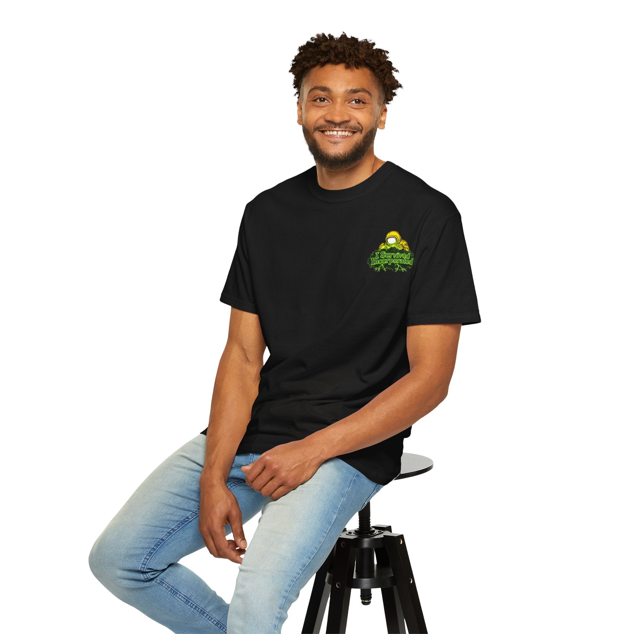 I Survived 2020 — "Please Stand By" Test Pattern Toxic Signal Tee Summer Premiere Unisex Garment-Dyed T-shirt
