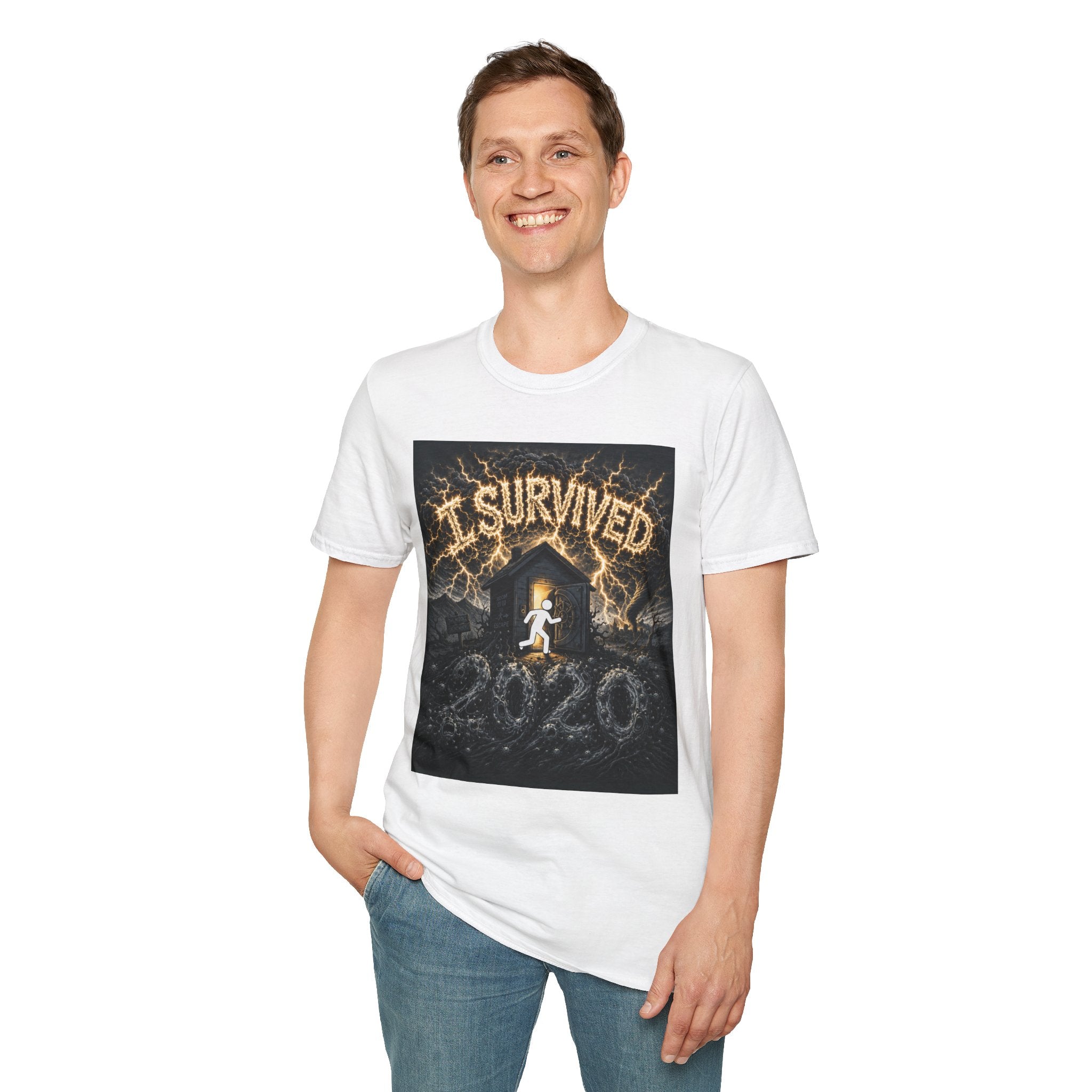 I Survived 2020 — Original Design Teaser Tee | Season 1 Premiere Drop Unisex Softstyle T-Shirt