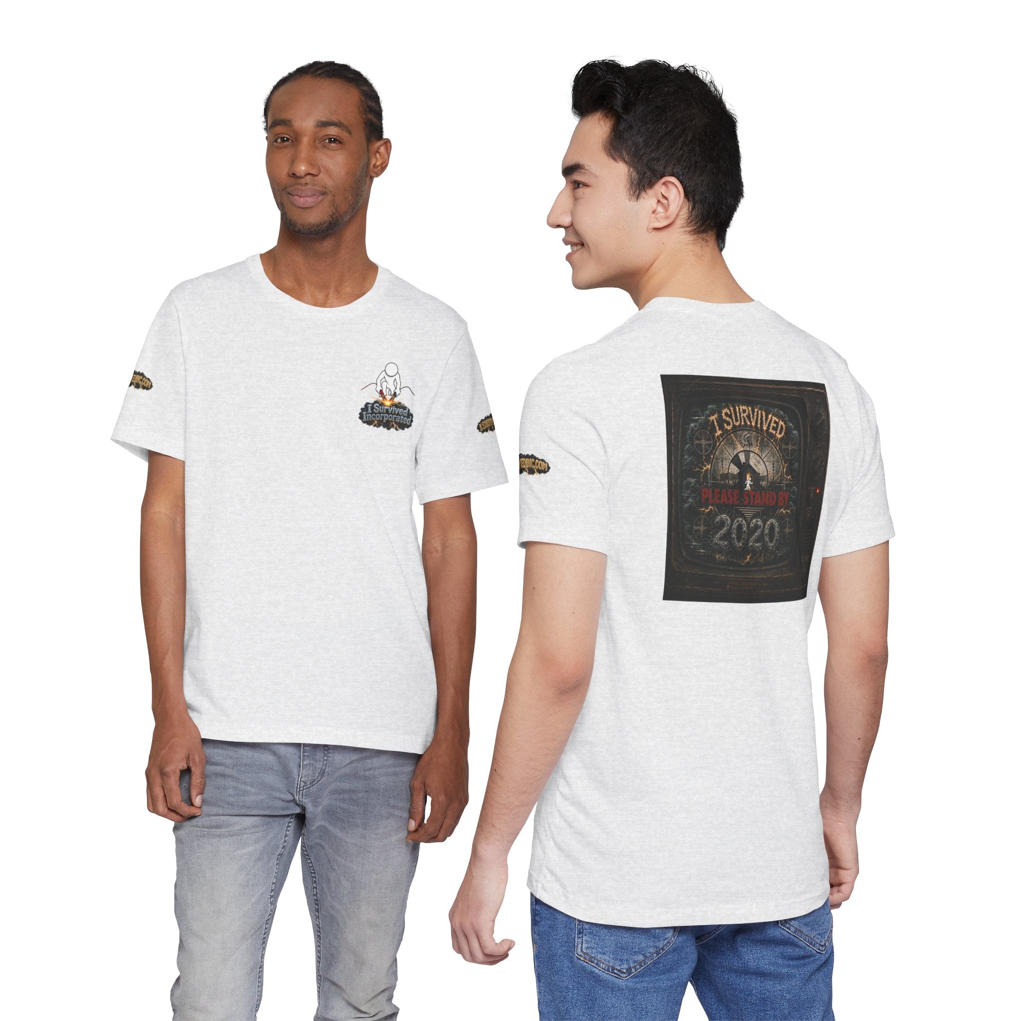 I Survived 2020 — "Please Stand By" Test Pattern Tee Special Edition Summer Premier Unisex Jersey Short Sleeve Tee
