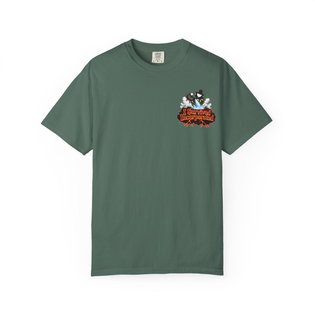 I Survived 2020 — "Please Stand By" Test Pattern Tee Wildfire Signal Edition Summer Premiere Unisex Garment-Dyed T-shirt