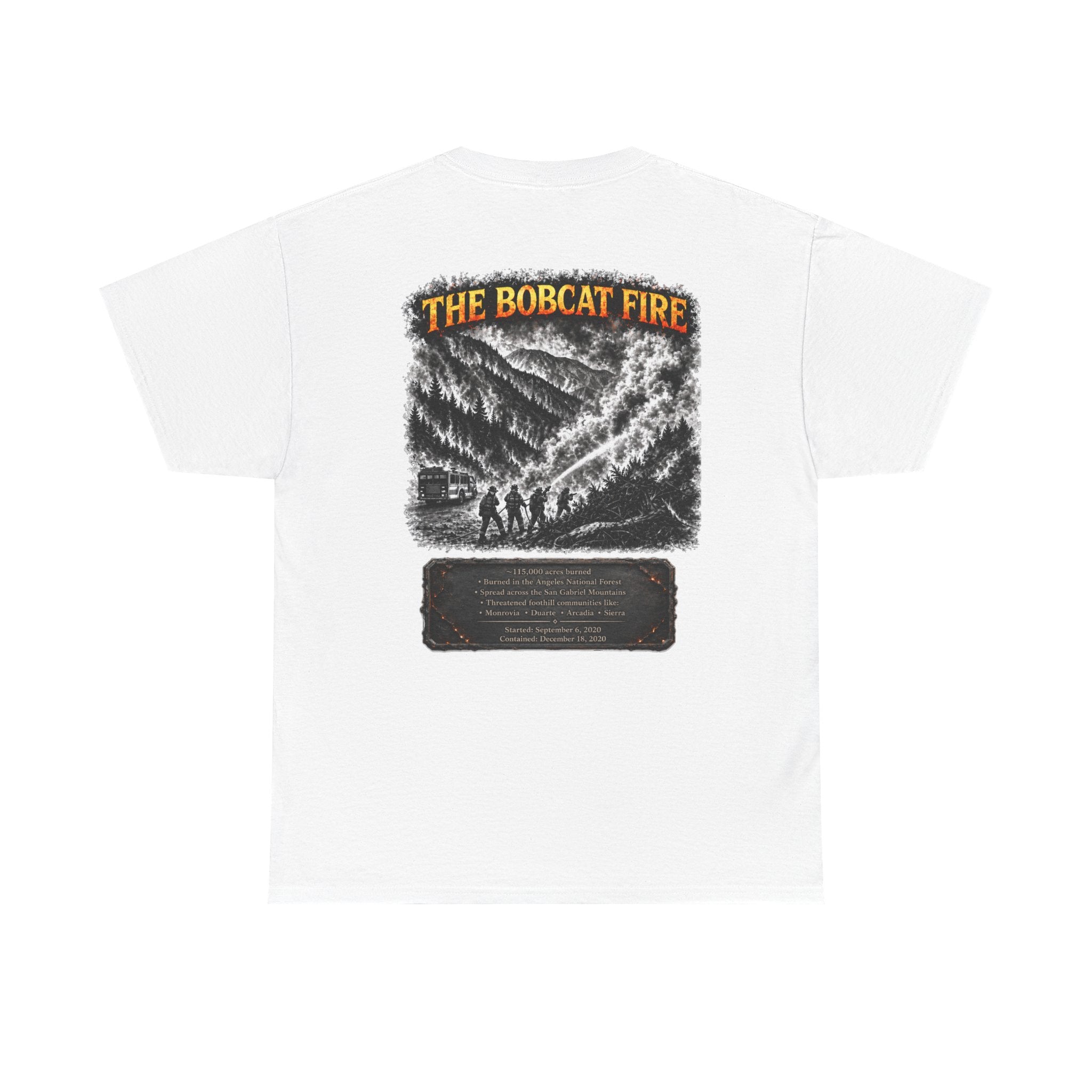 I Survived 2020 — Director's Cut S2:E2 "The Bobcat Fire" | Wildfire Edition Memorial Unisex Heavy Cotton Tee