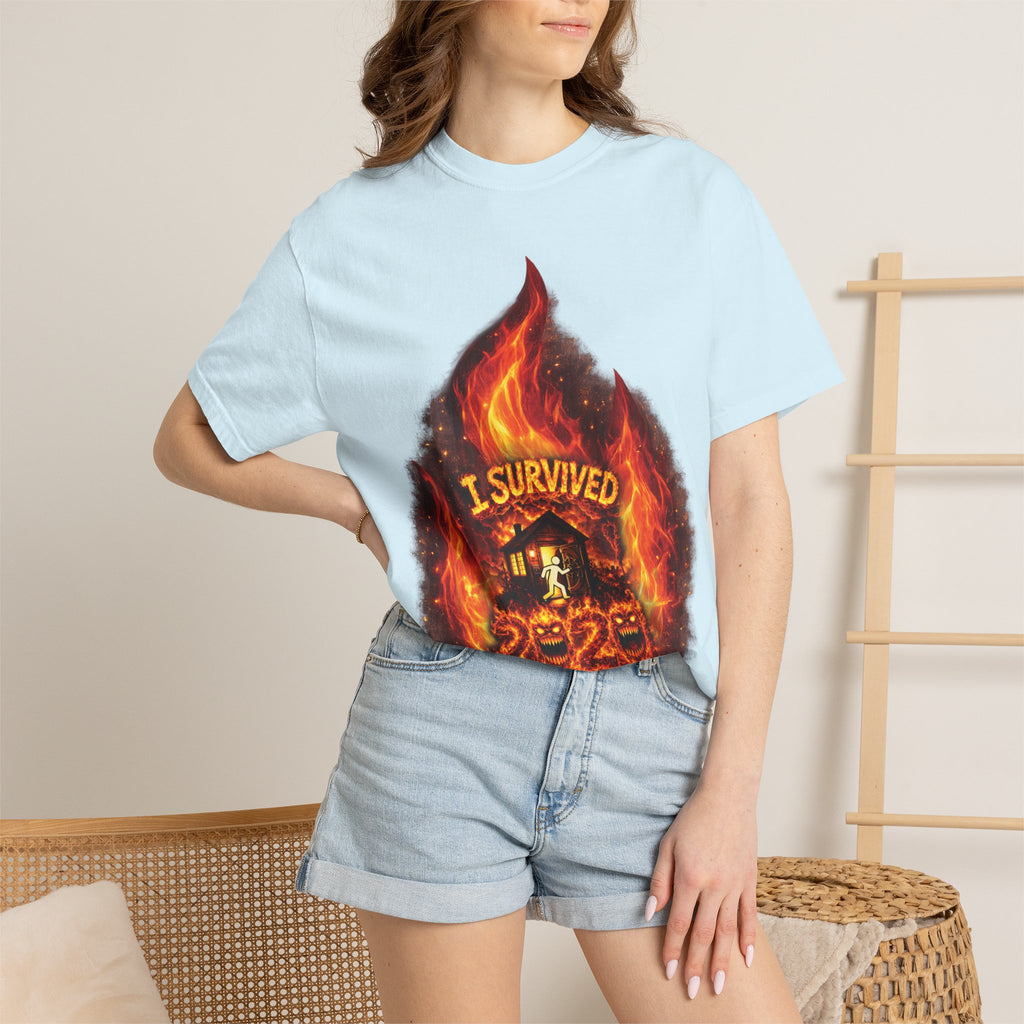 I Survived 2020 — Director's Cut S2:E4 "Western U.S. Wildfire Season" | Mid-Season Finale Pt. 1 | Wildfire Edition Memorial Unisex Garment-Dyed T-shirt