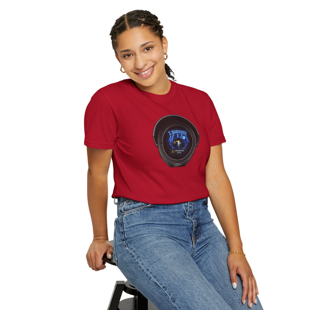 I Survived 2020 —  LOCKDOWN S3:E3: Director's Cut "Remote Schooling" Unisex Garment-Dyed T-shirt