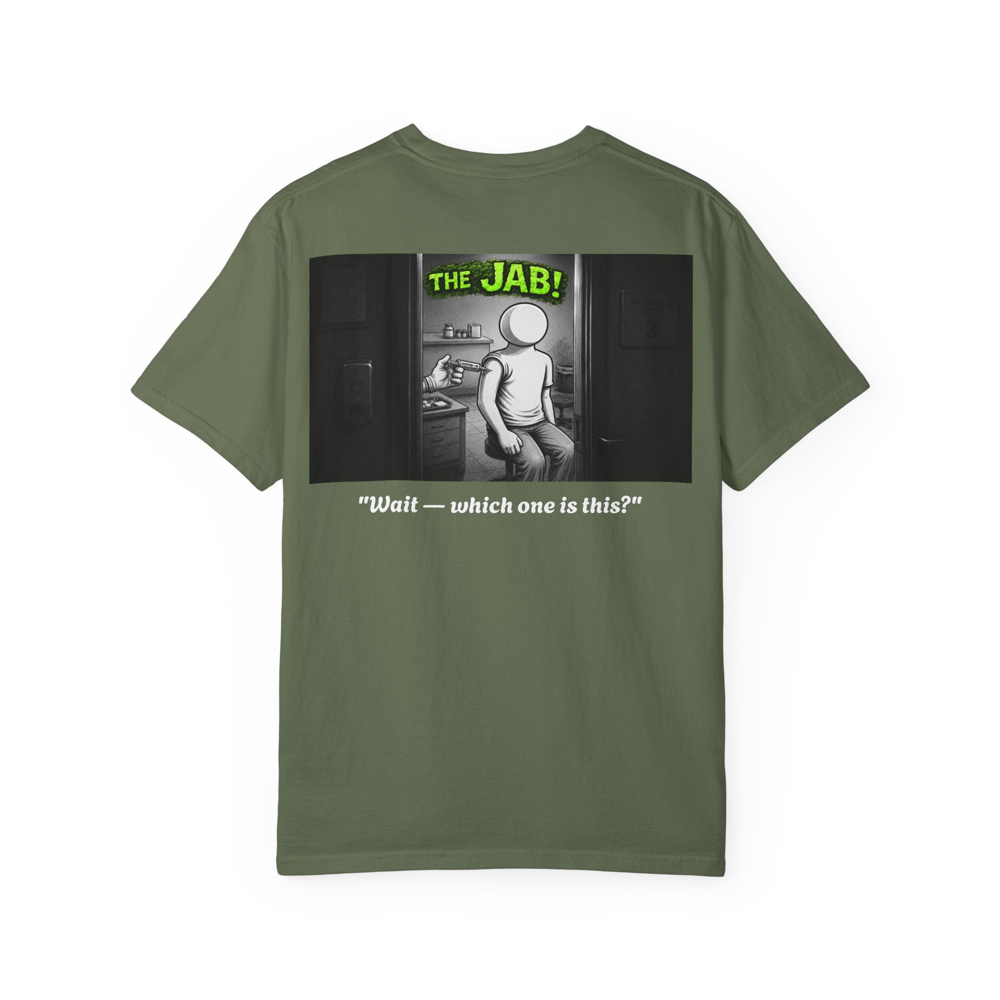 I Survived 2020 — Director's Cut S1:E3 "The Jab!" | Pandemic Edition Unisex Garment-Dyed T-shirt