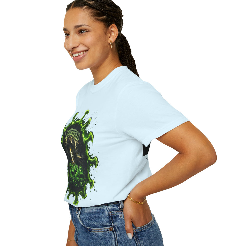 I Survived 2020 — Director's Cut S1:E3 "The Jab!" | Pandemic Edition Unisex Garment-Dyed T-shirt