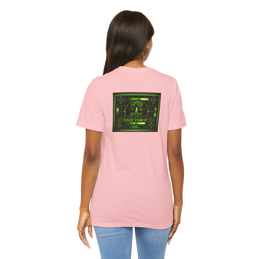 I Survived 2020 — "Please Stand By" Test Pattern Toxic Signal Tee Summer Premiere Unisex Jersey Short Sleeve Tee