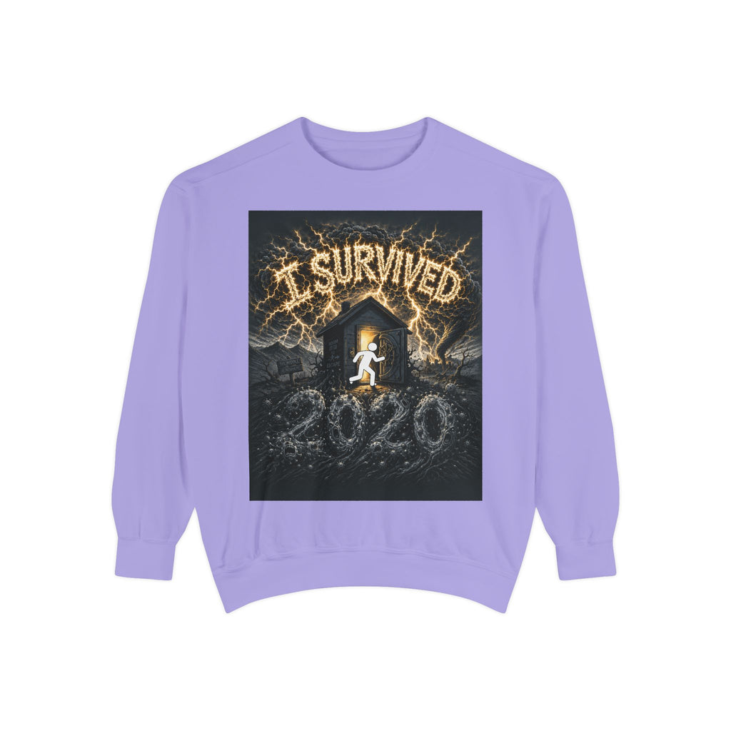 I Survived 2020 — Original PILOT Design Unisex Garment-Dyed Sweatshirt