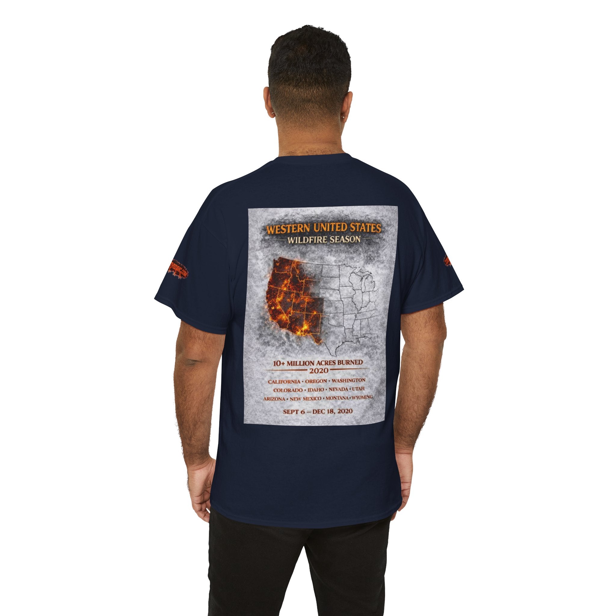 I Survived 2020 —  WILDFIRES S2:E4: Director's Cut Special Edition "Western U.S. Wildfire Season" Memorial Unisex Heavy Cotton Tee