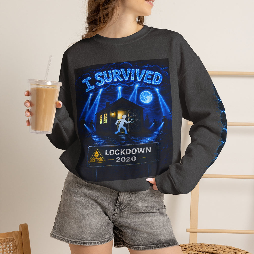 I Survived 2020 — LOCKDOWN S3:E1: "Quarantine" Unisex Heavy Blend™ Crewneck Sweatshirt
