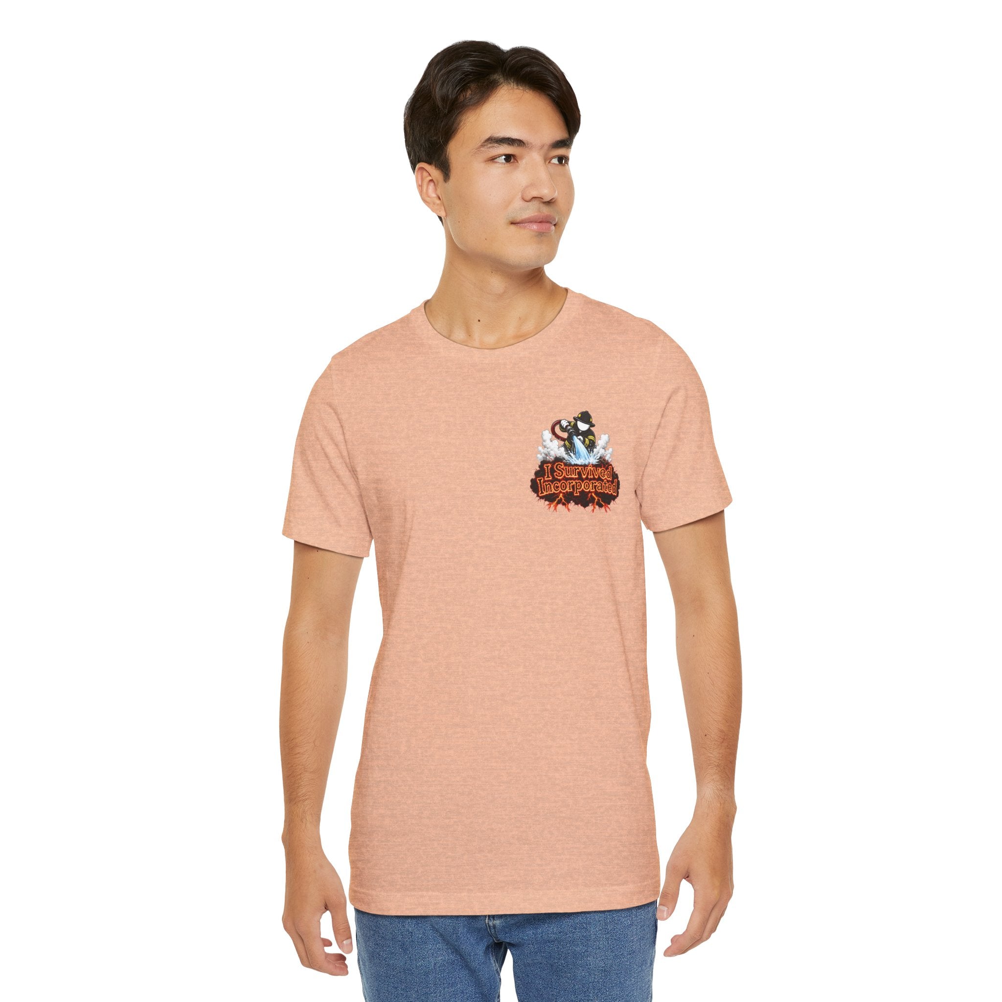 I Survived 2020 — "Please Stand By" Test Pattern Tee Wildfire Signal Edition Summer Premiere Unisex Jersey Short Sleeve Tee