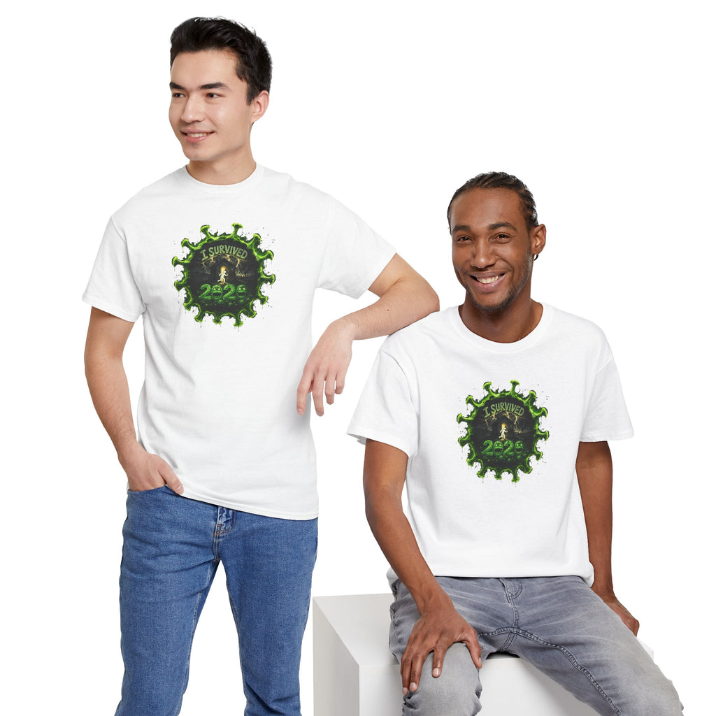 I Survived 2020 — PANDEMIC S1:E2: Director's Cut "The Coming of COVID" Unisex Heavy Cotton Tee