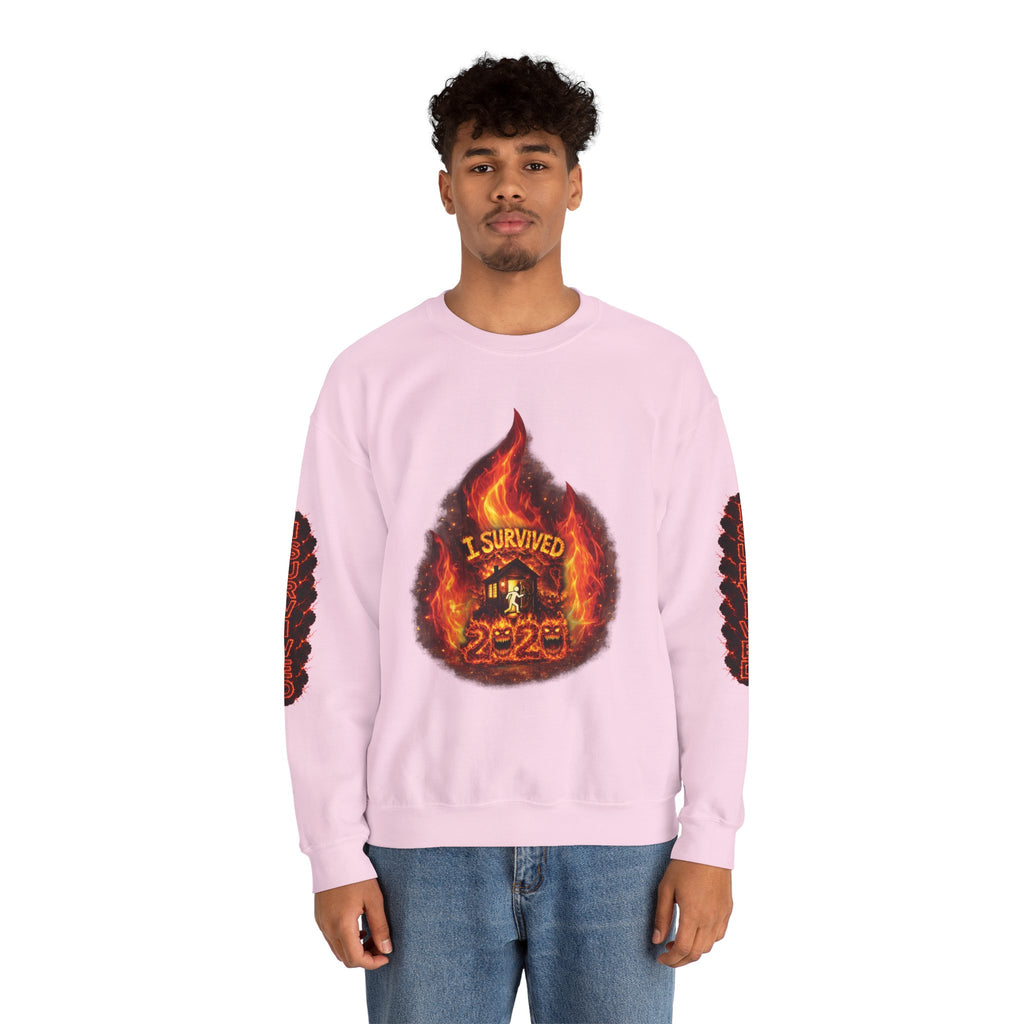 I Survived 2020 — Director's Cut S2:E2 "The Bobcat Fire" | Wildfire Edition Memorial Unisex Heavy Blend™ Crewneck Sweatshirt