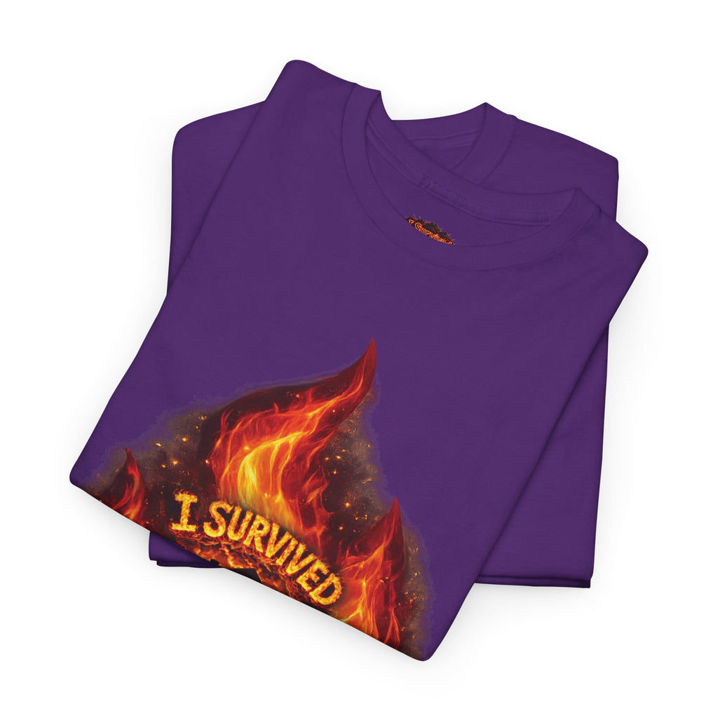 I Survived 2020 — Director's Cut S2:E3 "The California Wildfires" | Wildfire Edition Memorial Unisex Heavy Cotton Tee (SPECIAL EDITION)