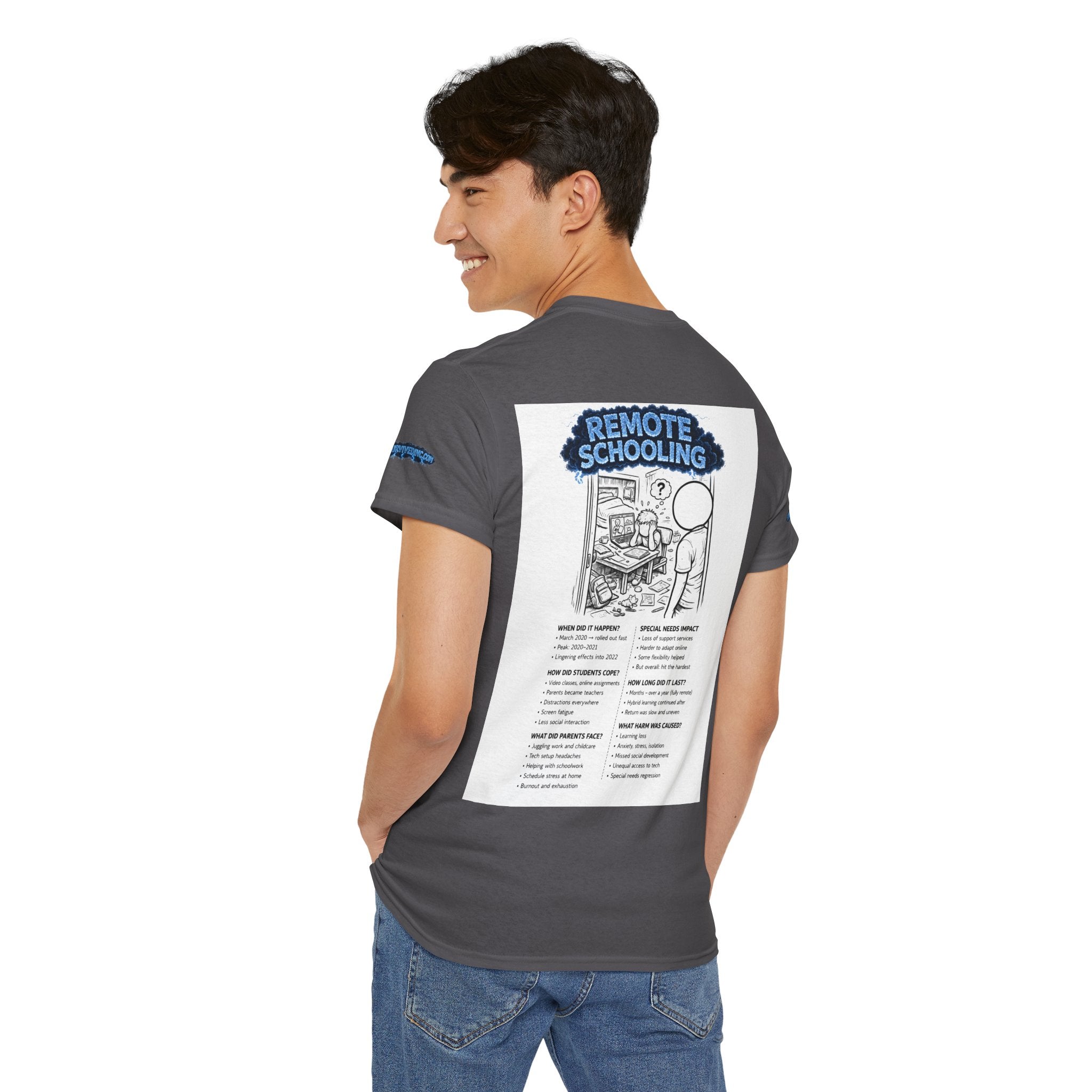 I Survived 2020 — Director's Cut S3:E3 "Remote Schooling" | Lockdown Edition Documentary Unisex Heavy Cotton Tee (SPECIAL EDITION)