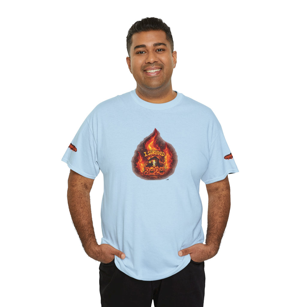 I Survived 2020 —  WILDFIRES S2:E4: Director's Cut Special Edition "Western U.S. Wildfire Season" Memorial Unisex Heavy Cotton Tee