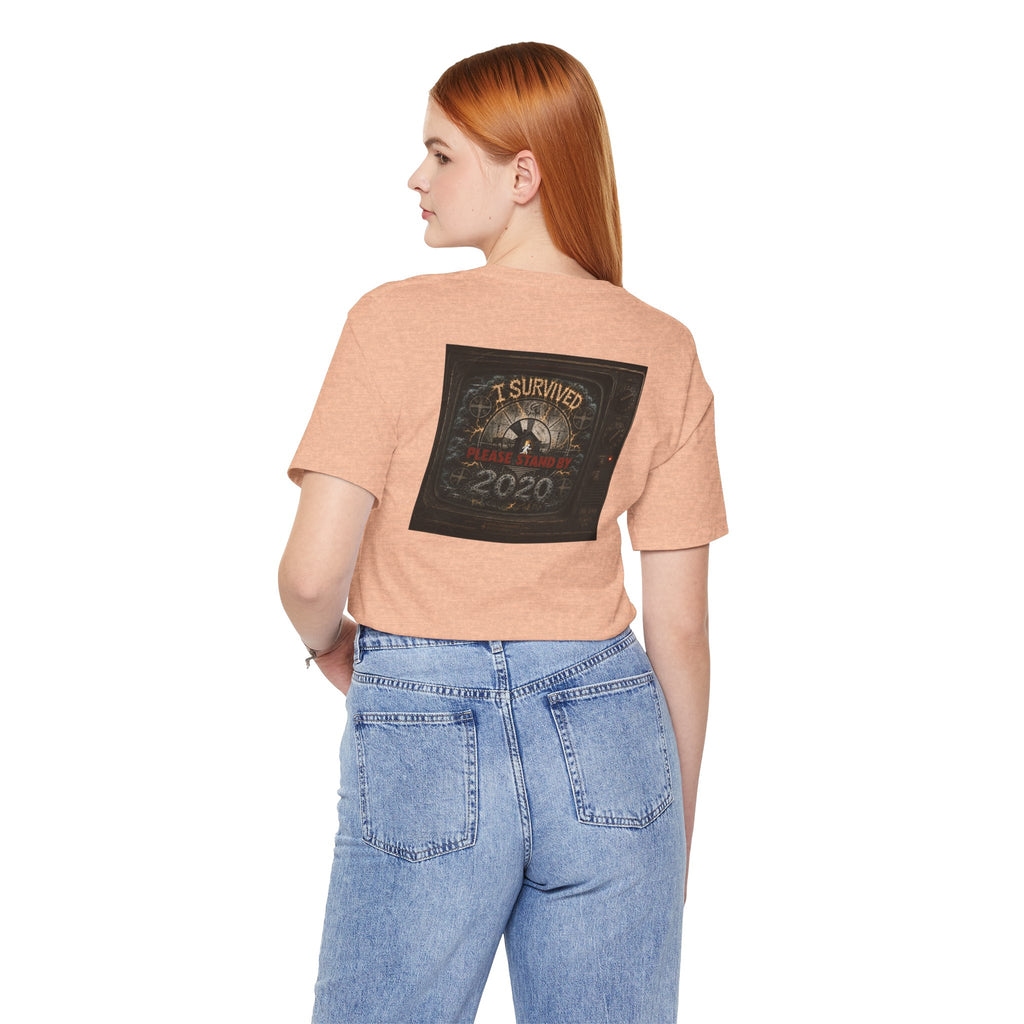 I Survived 2020 — "Please Stand By" Test Pattern Tee Summer Premier Unisex Jersey Short Sleeve Tee