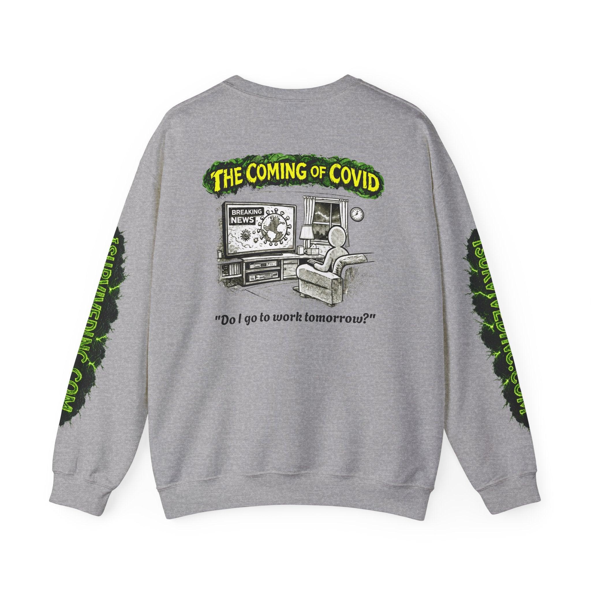 I Survived 2020 — PANDEMIC S1:E2: "The Coming of COVID" Unisex Heavy Blend™ Crewneck Sweatshirt