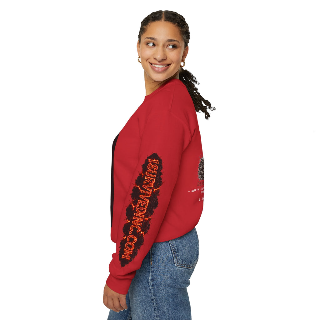 I Survived 2020 — S2:E1 "Berry Creek" | Wildfire Edition Memorial Unisex Heavy Blend™ Crewneck Sweatshirt