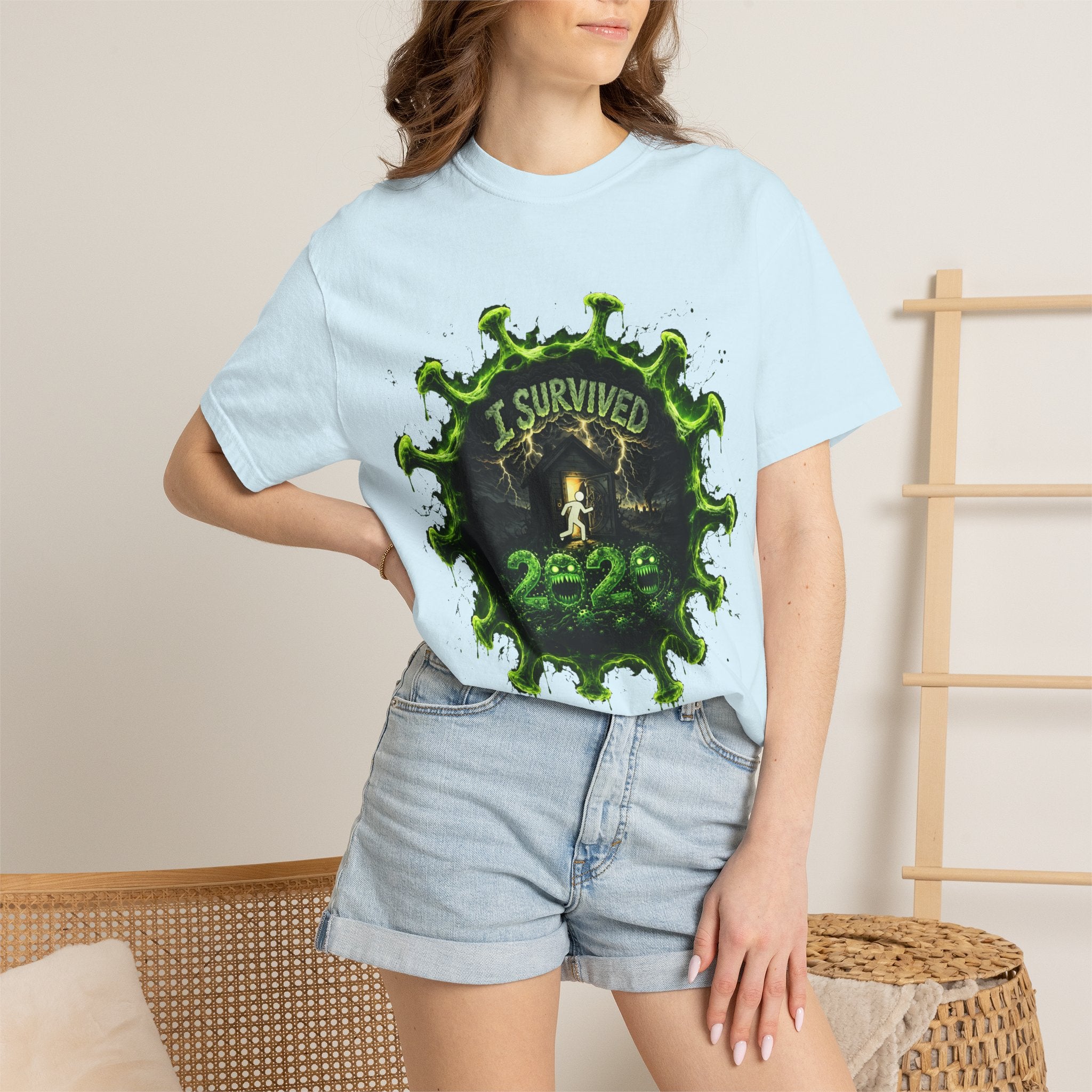 I Survived 2020 — Director's Cut S1:E5 "Delivery Doomsday" | Pandemic Edition Unisex Garment-Dyed T-shirt