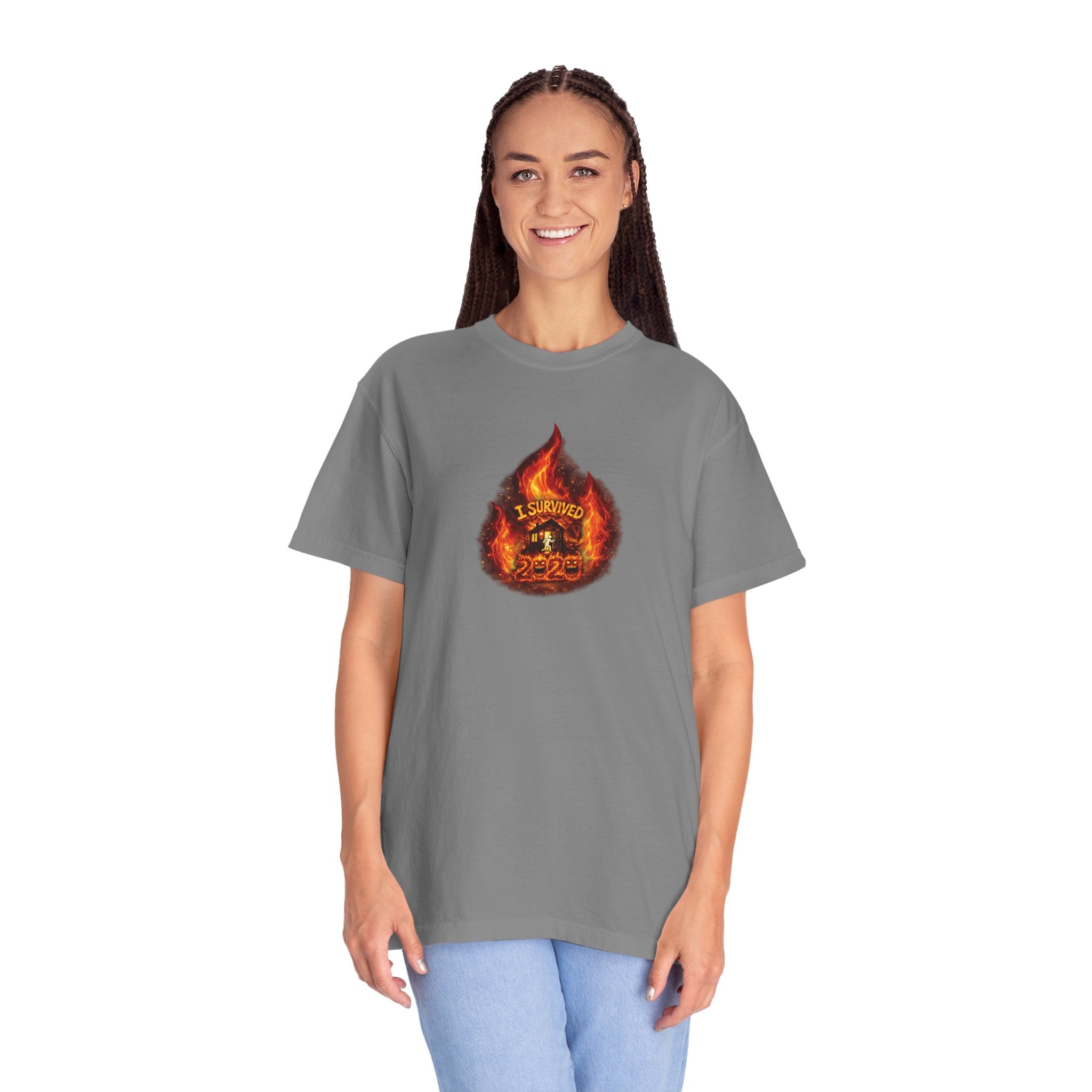I Survived 2020 — WILDFIRES S2:E4: Director's Cut "Western U.S. Wildfire Season" Memorial Unisex Garment-Dyed T-shirt