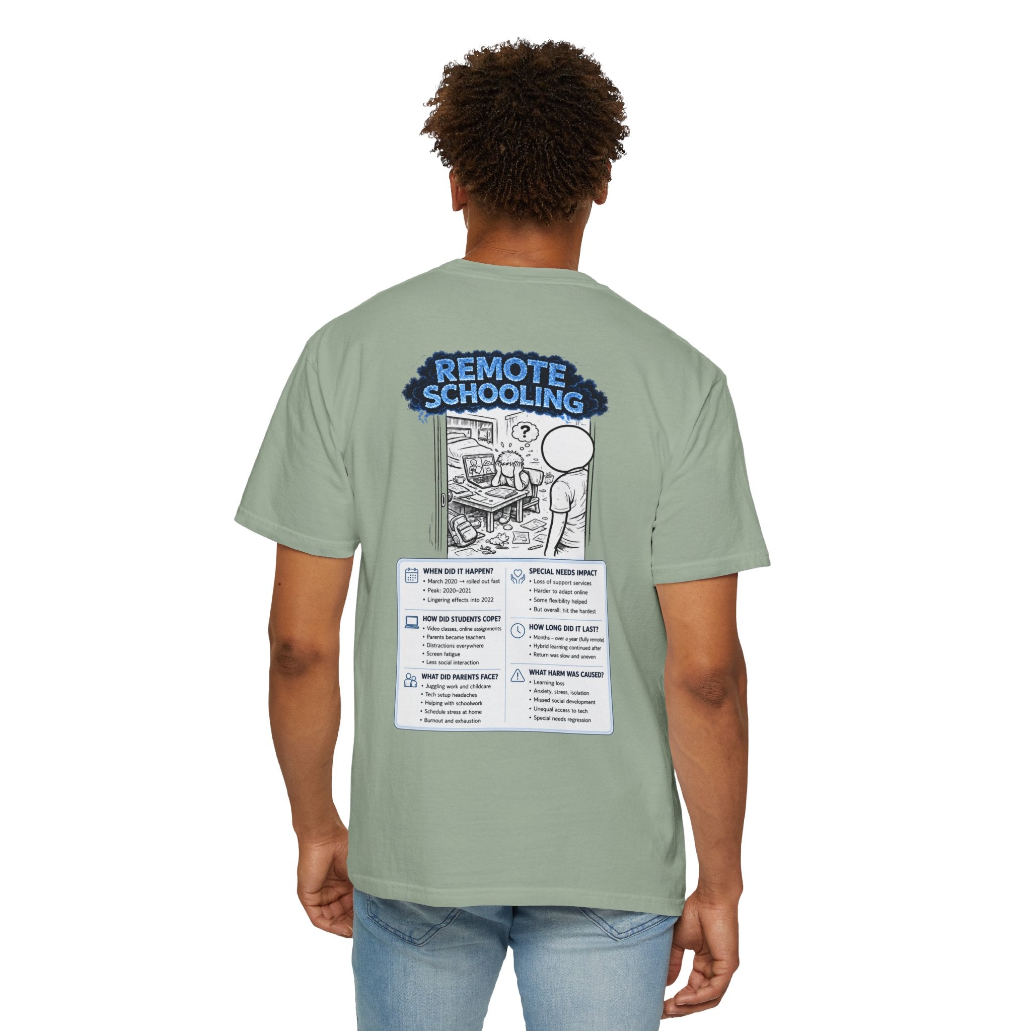 I Survived 2020 — Director's Cut S3:E3 "Remote Schooling" | Lockdown Edition Documentary Unisex Garment-Dyed T-shirt