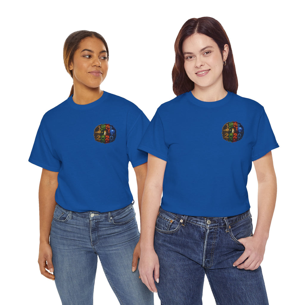 I Survived 2020 — "No Signal" Test Pattern Tee Alien Broadcast Finale Summer Premiere Unisex Heavy Cotton Tee