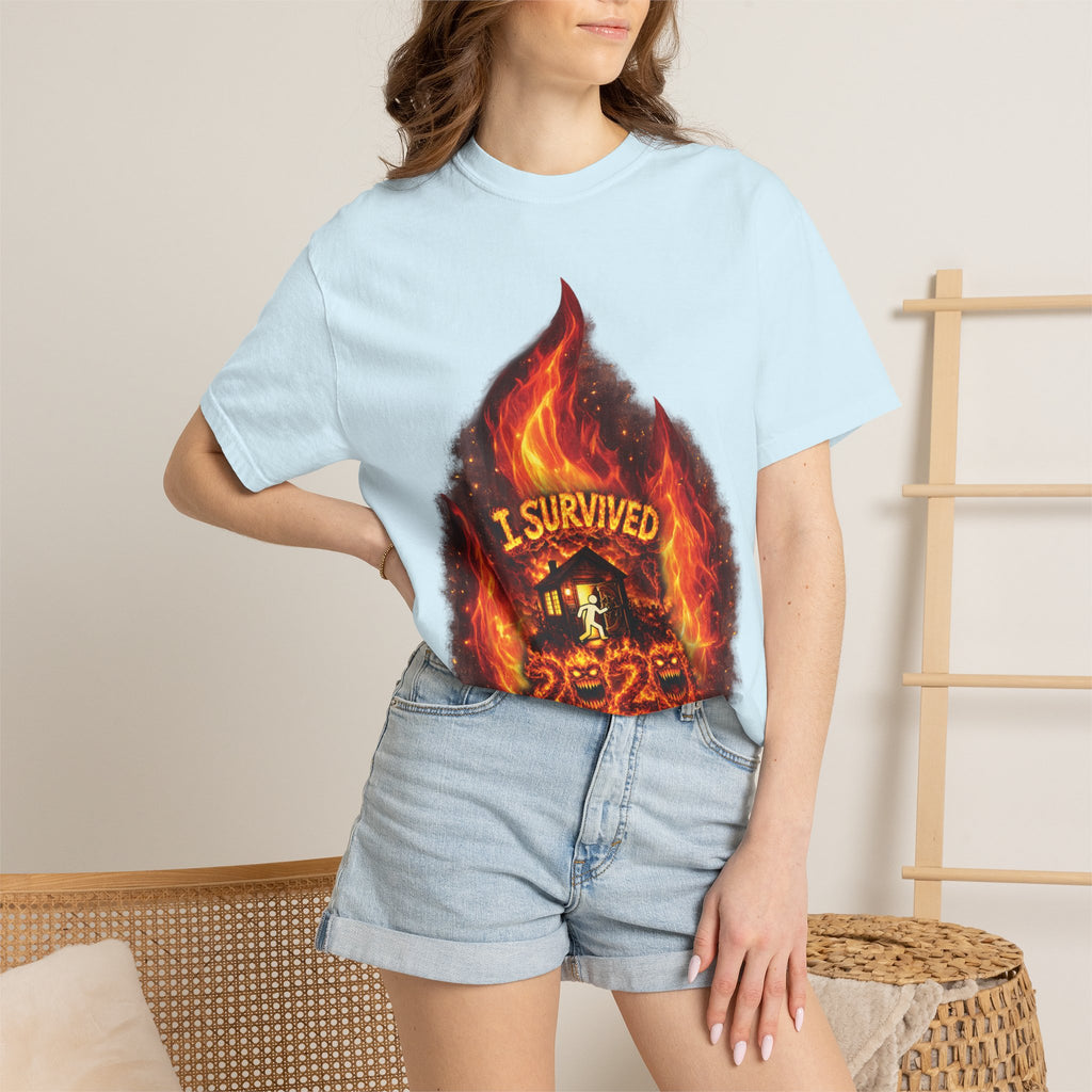 I Survived 2020 — Director's Cut S2:E4 "Western U.S. Wildfire Season" | Mid-Season Finale Pt. 1 | Wildfire Edition Memorial Unisex Garment-Dyed T-shirt