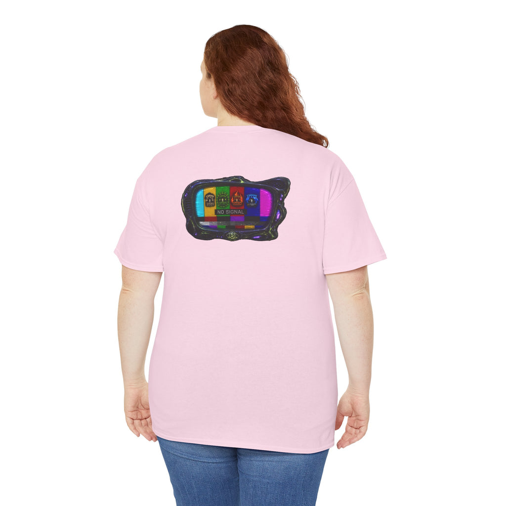 I Survived 2020 — "No Signal" Test Pattern Tee Alien Broadcast Finale Summer Premiere Unisex Heavy Cotton Tee