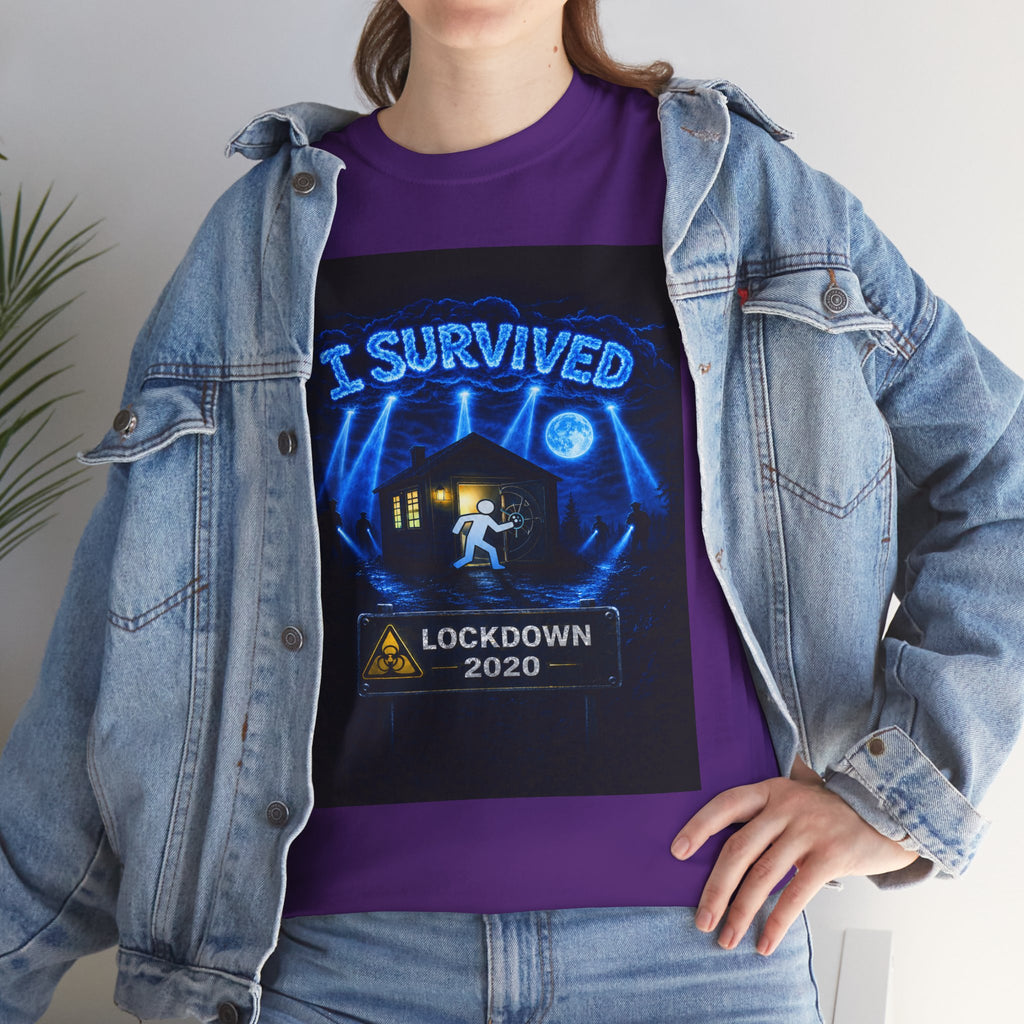 J'ai survécu à 2020 — S3:E1 « Quarantaine » | T-shirt unisexe en coton épais édition Confinement (ÉDITION SPÉCIALE)