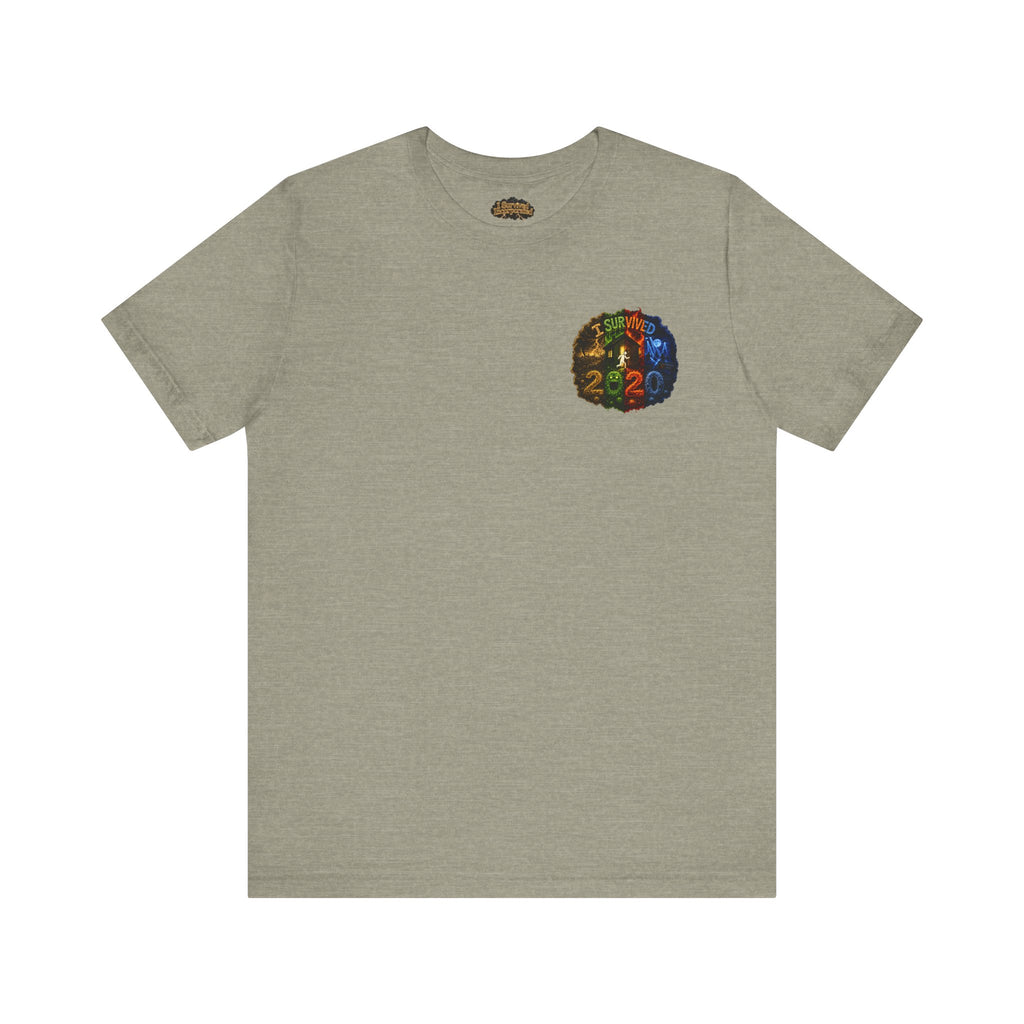 I Survived 2020 — "No Signal" Test Pattern Tee Alien Broadcast Finale Summer Premiere Unisex Jersey Short Sleeve Tee
