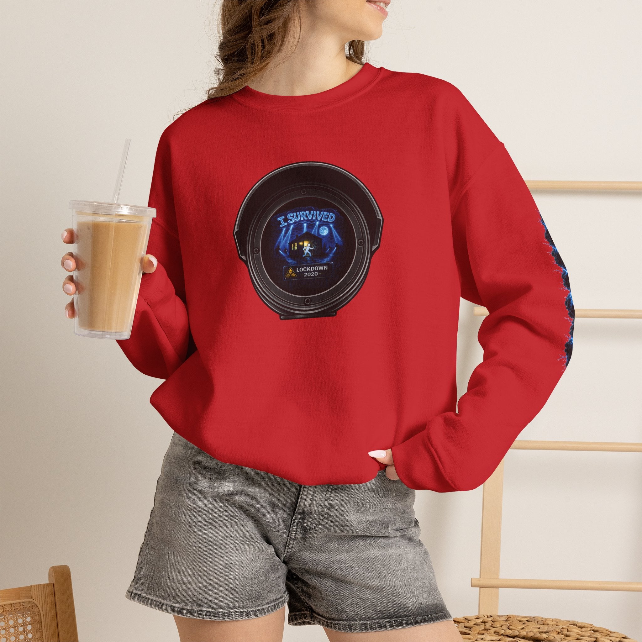 I Survived 2020 —  LOCKDOWN S3:E1: Director's Cut Special Edition "Quarantine" Unisex Heavy Blend™ Crewneck Sweatshirt