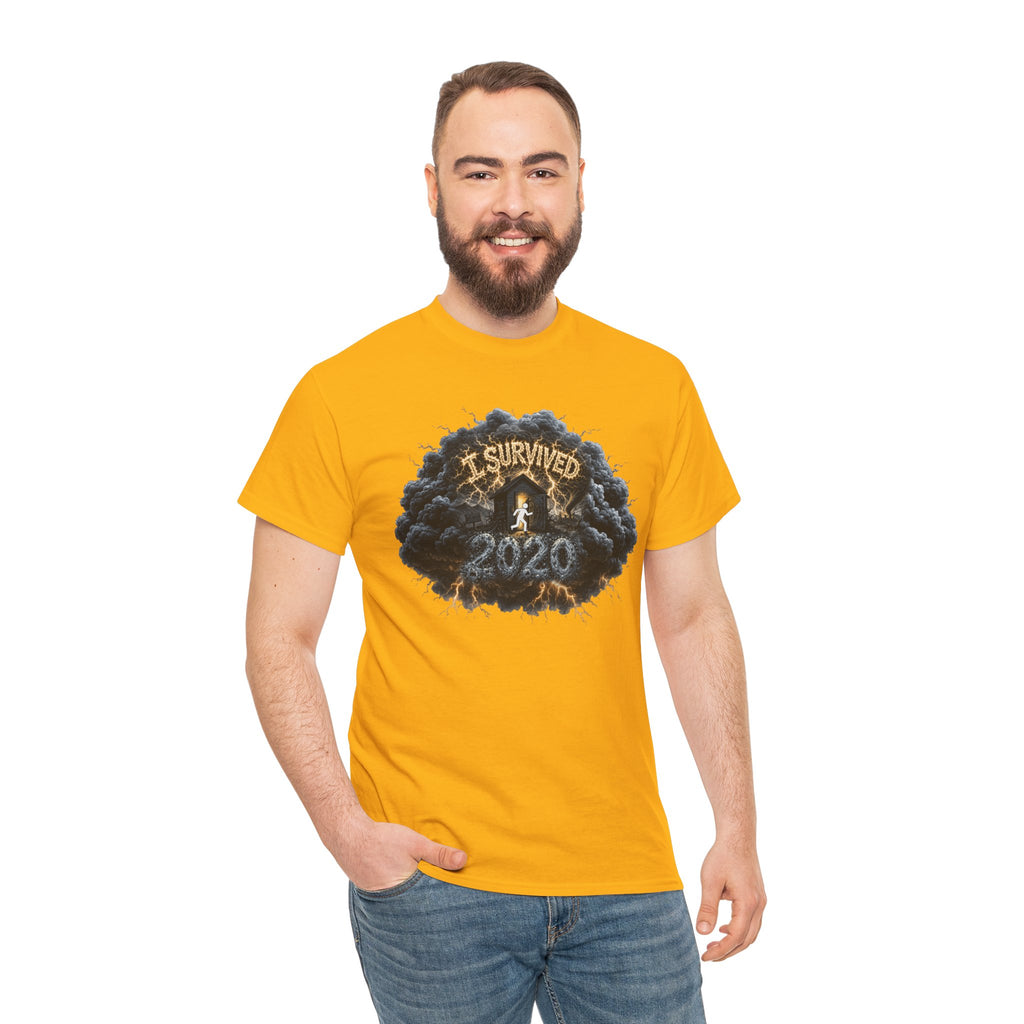 I Survived 2020 —  Deriector's Cut Original Design Teaser Tee | Season 1 Premiere Drop Unisex Heavy Cotton Tee