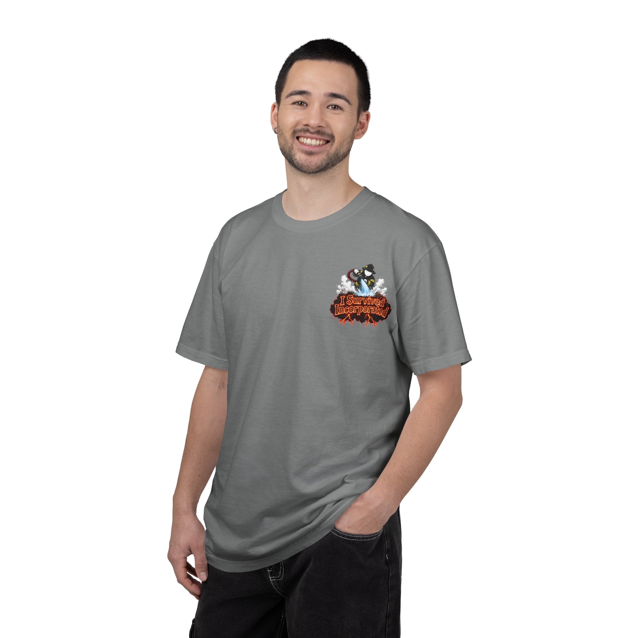I Survived 2020 — "Please Stand By" Test Pattern Tee Wildfire Signal Edition Summer Premiere Unisex Garment-Dyed T-shirt