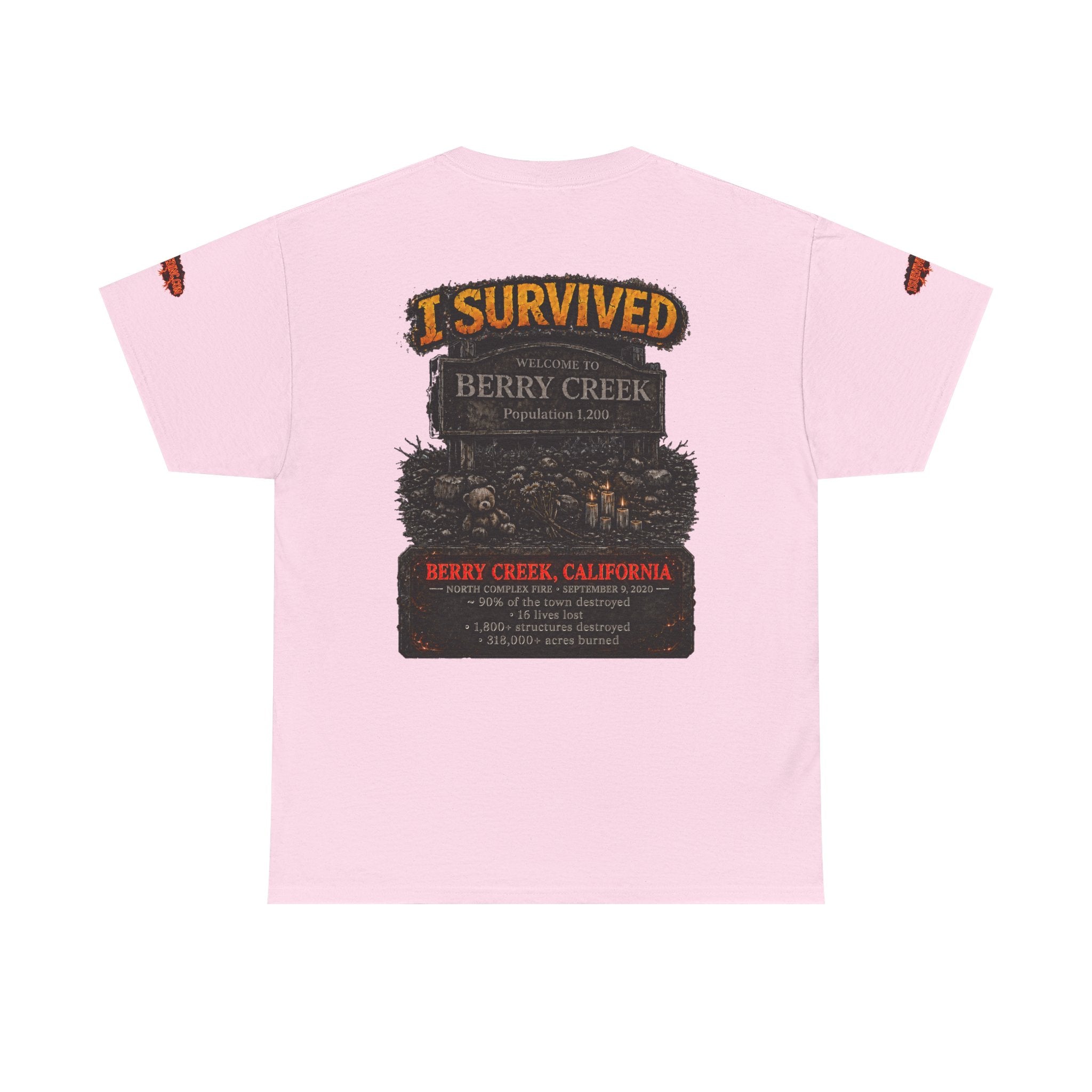 I Survived 2020 — Director's Cut S2:E1 "Berry Creek" | Wildfire Edition Memorial Unisex Heavy Cotton Tee (SPECIAL EDITION)