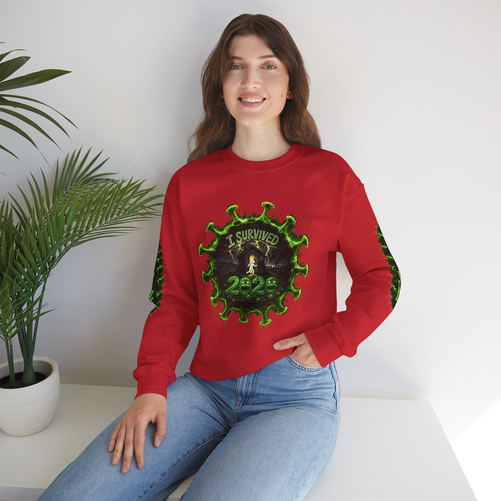 I Survived 2020 — Director's Cut S1:E5 "Delivery Doomsday" | Pandemic Edition Unisex Heavy Blend™ Crewneck Sweatshirt