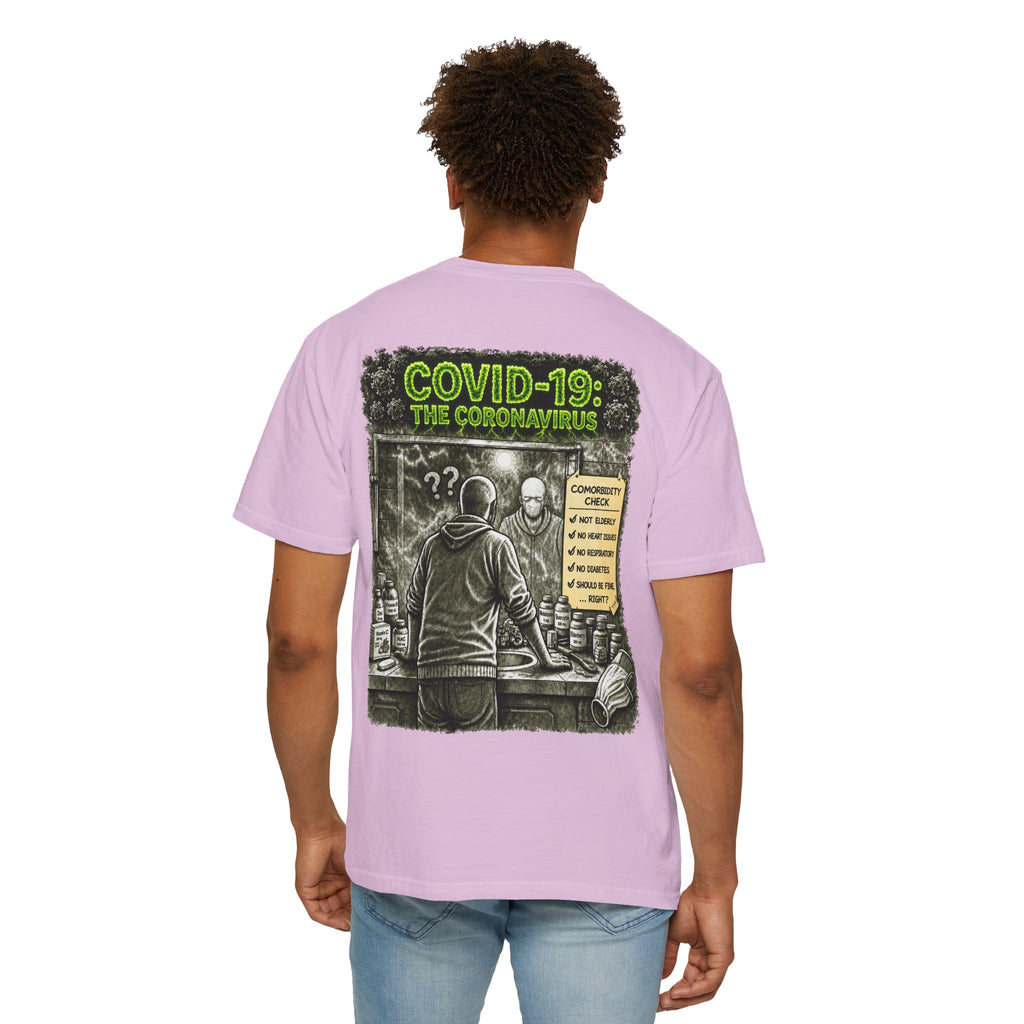 Sobreviví al 2020 — T1:E1 "COVID-19: El Coronavirus" | Camiseta unisex teñida de una pieza, Edición Pandemia