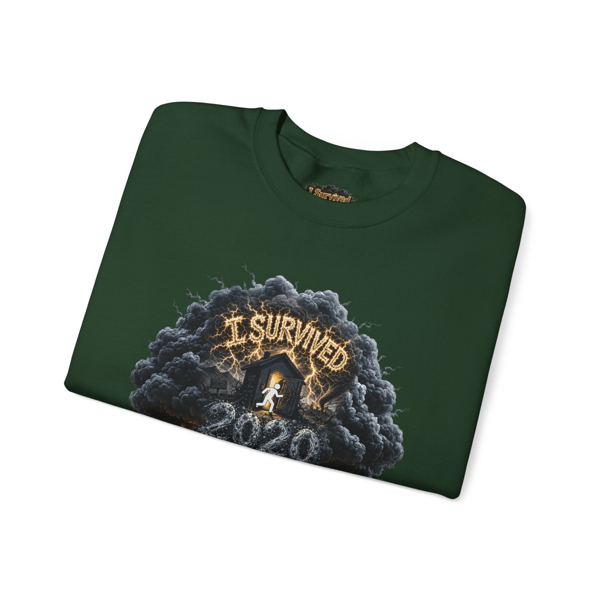 I Survived 2020 — Director's Cut Original Design Teaser Tee | Season 1 Premiere Drop Unisex Heavy Blend™ Crewneck Sweatshirt