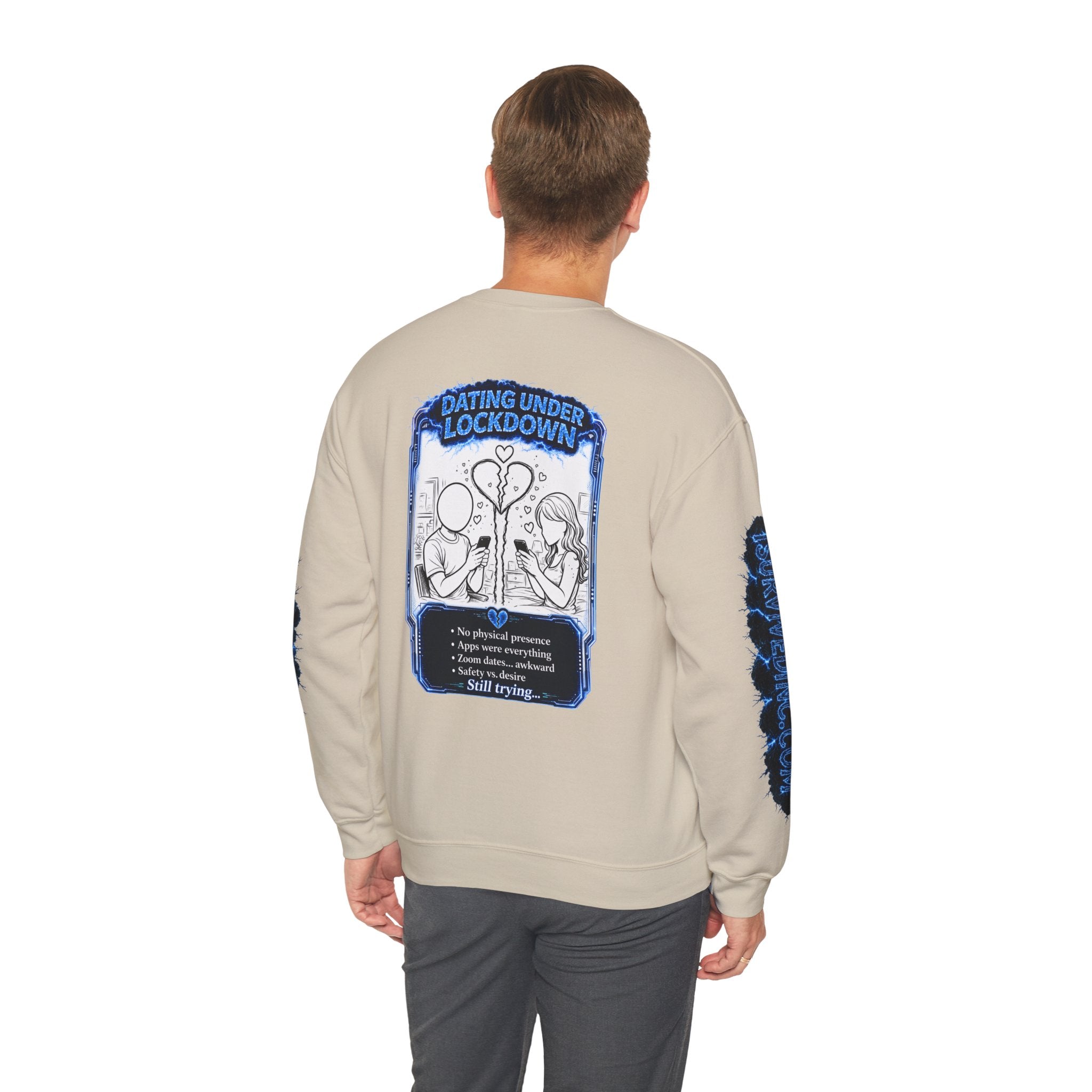 I Survived 2020 — LOCKDOWN S3:E2: Special Edition "Dating Under Lockdown" Unisex Heavy Blend™ Crewneck Sweatshirt