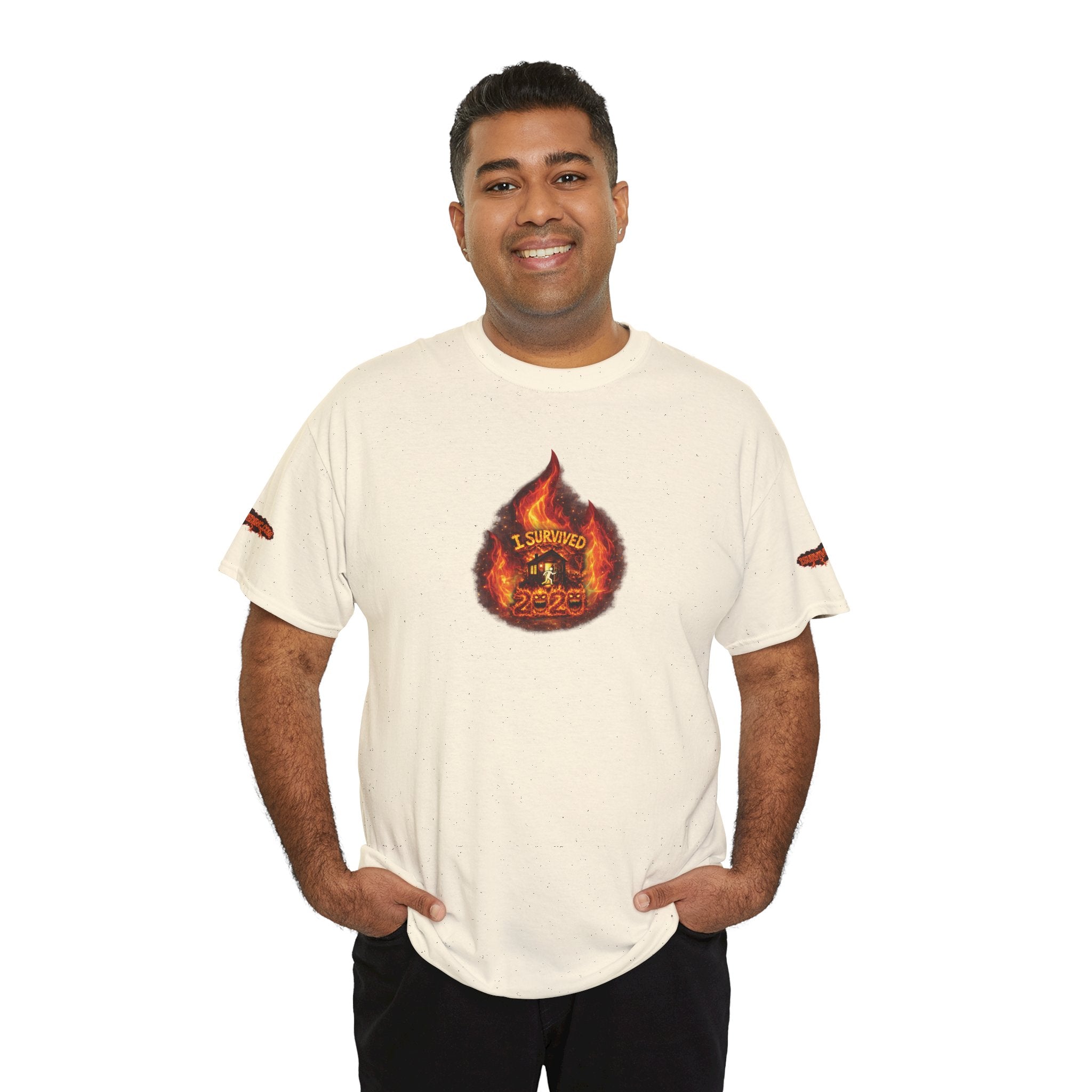 I Survived 2020 — WILDFIRES S2:E1: Director's Cut Special Edition "Berry Creek" Memorial Unisex Heavy Cotton Tee