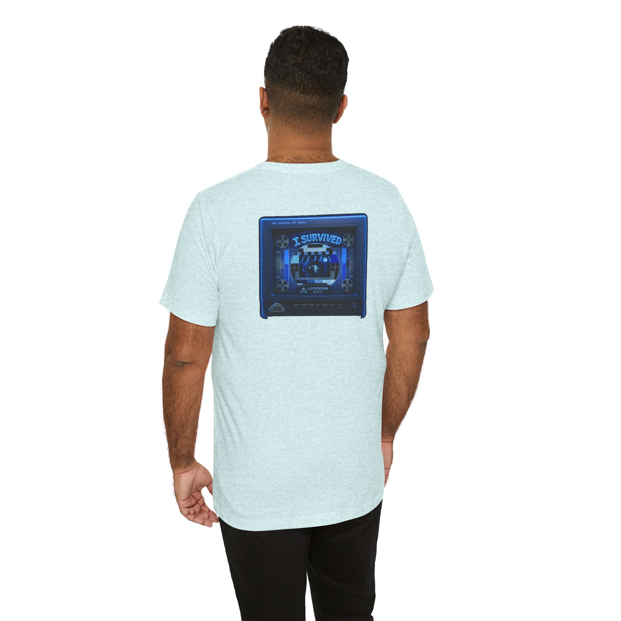 I Survived 2020 — "Please Stand By" Test Pattern Tee Lockdown Summer Exclusive Unisex Jersey Short Sleeve Tee