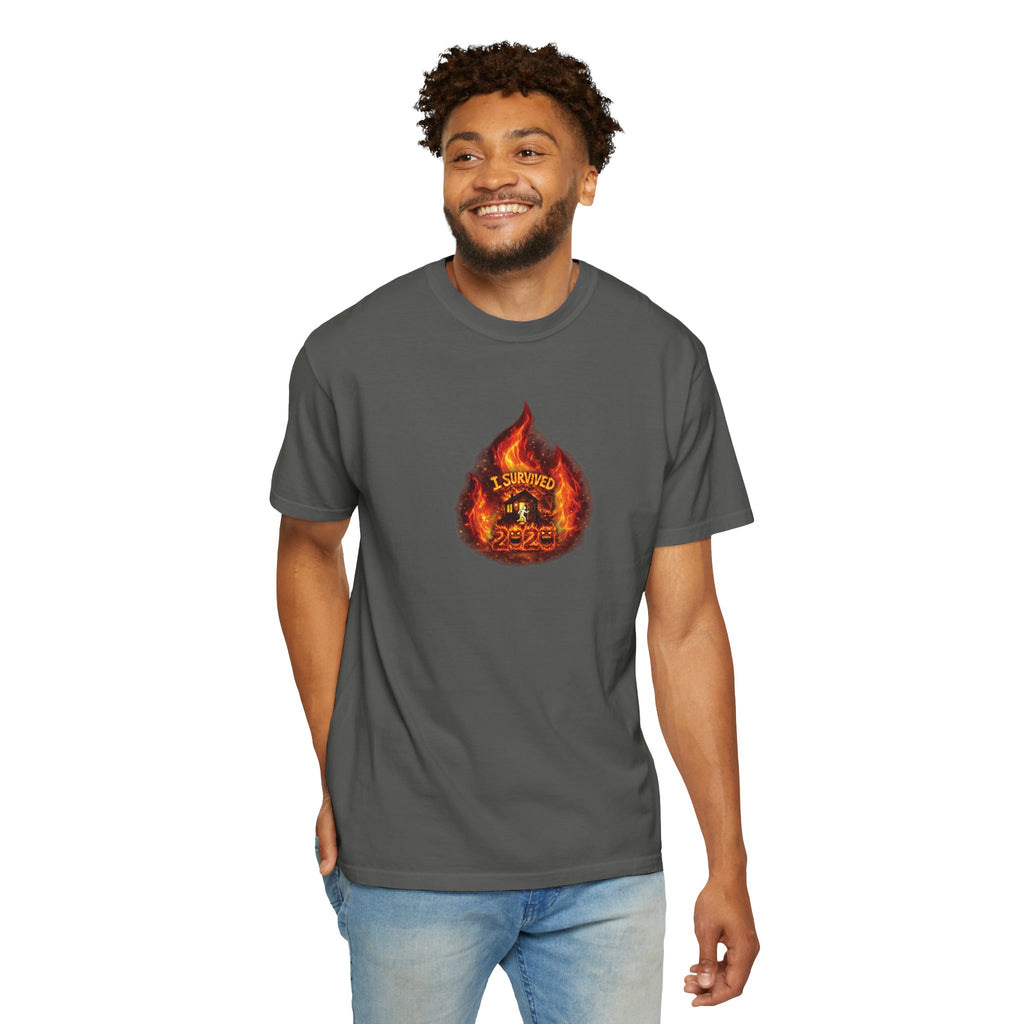 I Survived 2020 — WILDFIRES S2:E4: Director's Cut "Western U.S. Wildfire Season" Memorial Unisex Garment-Dyed T-shirt