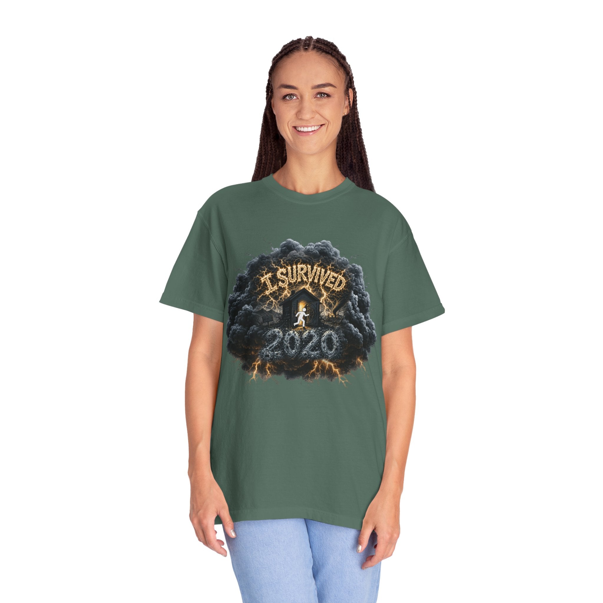 I Survived 2020 — Director's Cut Original Design Teaser Tee | Season 1 Premiere Drop Unisex Garment-Dyed T-shirt