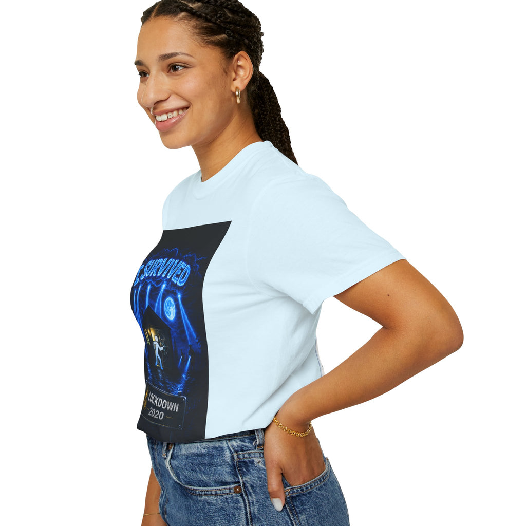 I Survived 2020 — LOCKDOWN S3:E3: "Remote Schooling" Unisex Garment-Dyed T-shirt