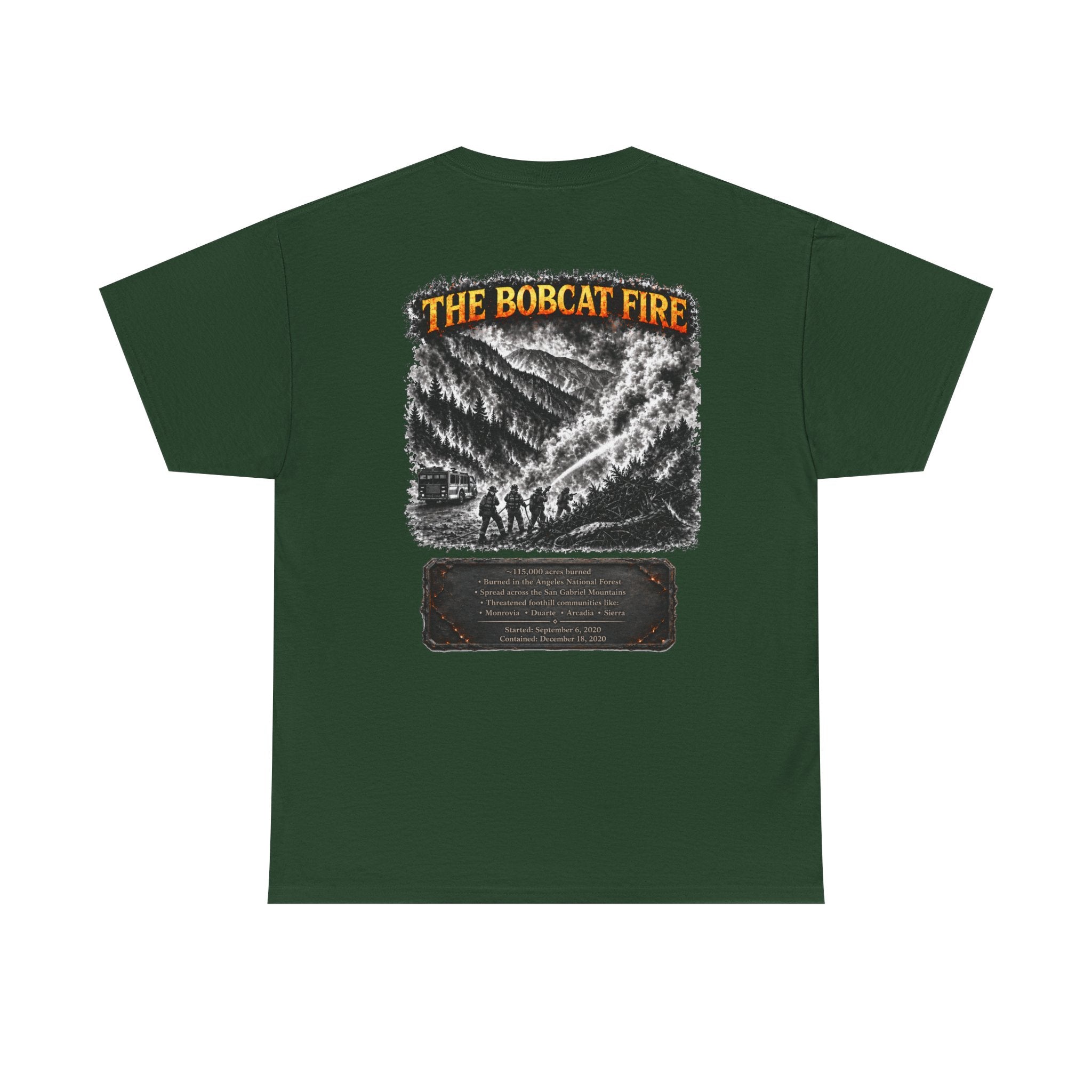 I Survived 2020 — Director's Cut S2:E2 "The Bobcat Fire" | Wildfire Edition Memorial Unisex Heavy Cotton Tee