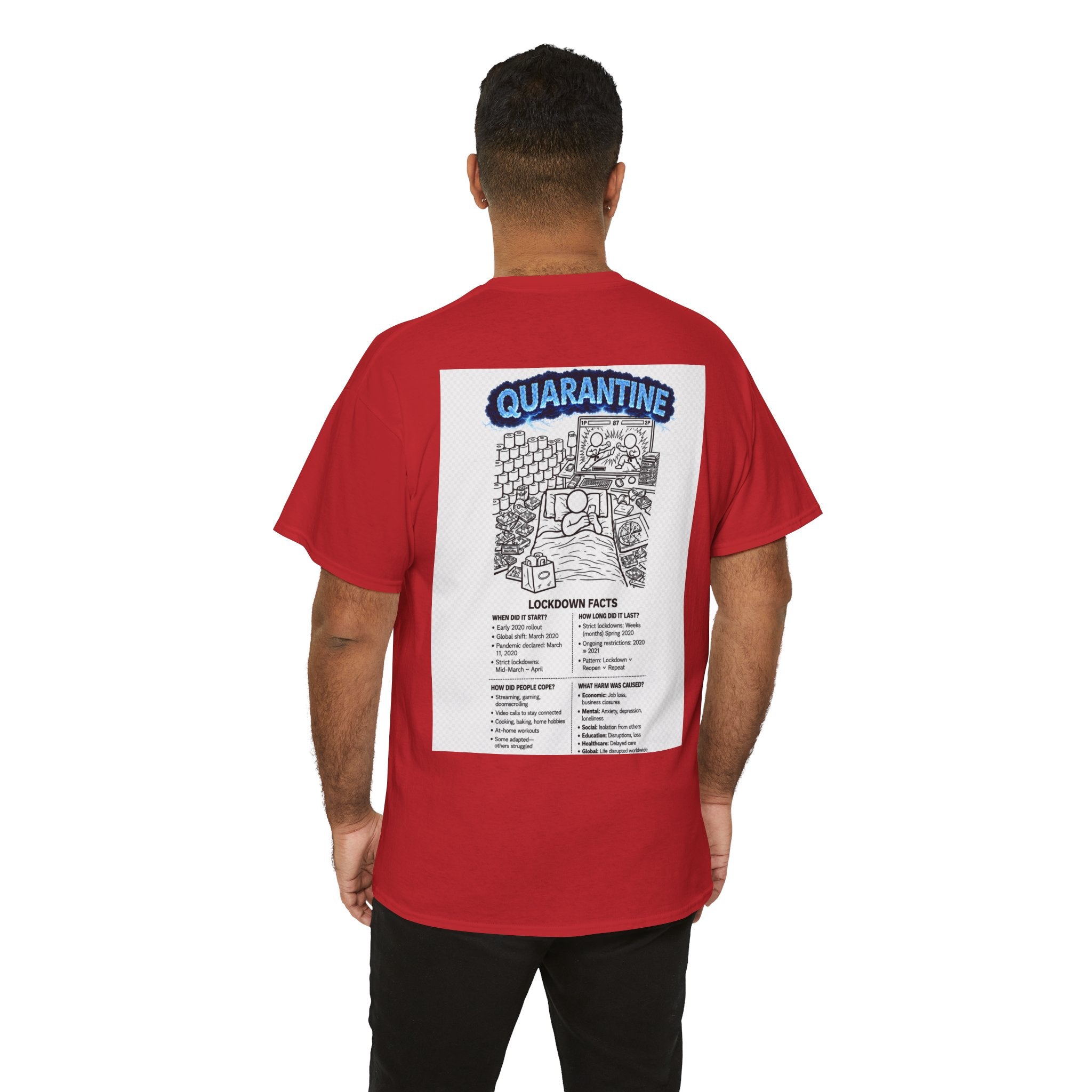 Copy of  I Survived 2020 — S3:E1 "Quarantine" | Lockdown Edition Documentary Unisex Heavy Cotton Tee