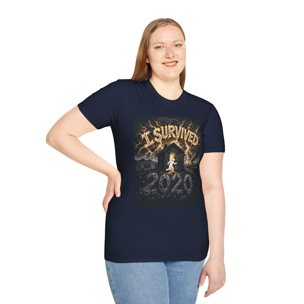 I Survived 2020 — Original Design Teaser Tee | Season 1 Premiere Drop Unisex Softstyle T-Shirt