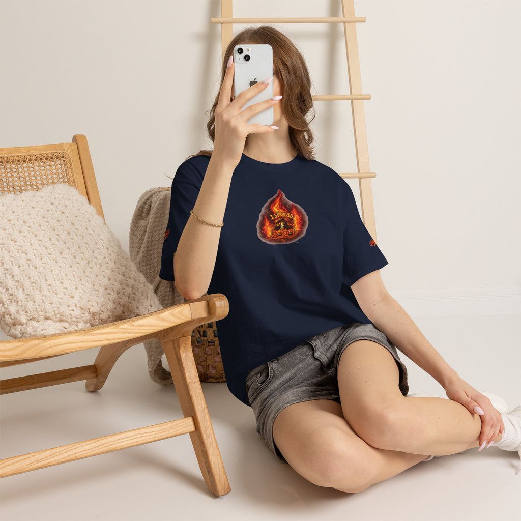 I Survived 2020 — WILDFIRES S2:E3: Director's Cut Special Edition "The California Wildfires" Memorial Unisex Heavy Cotton Tee