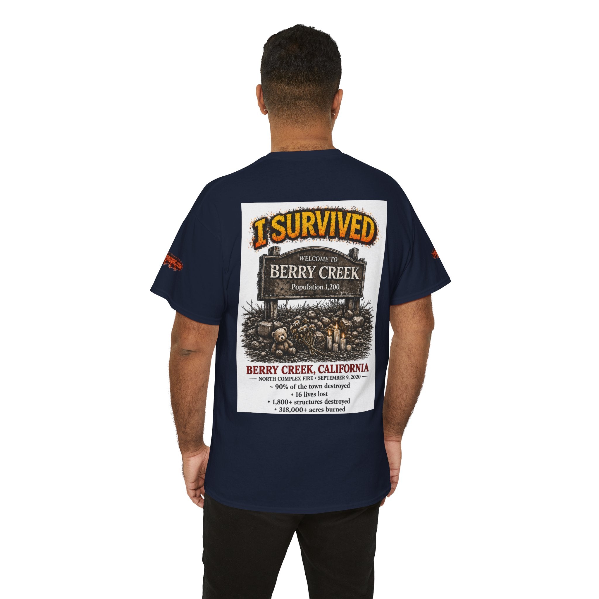 I Survived 2020 — S2:E1 "Berry Creek" | Wildfire Edition Memorial Unisex Heavy Cotton Tee (SPECIAL EDITION)