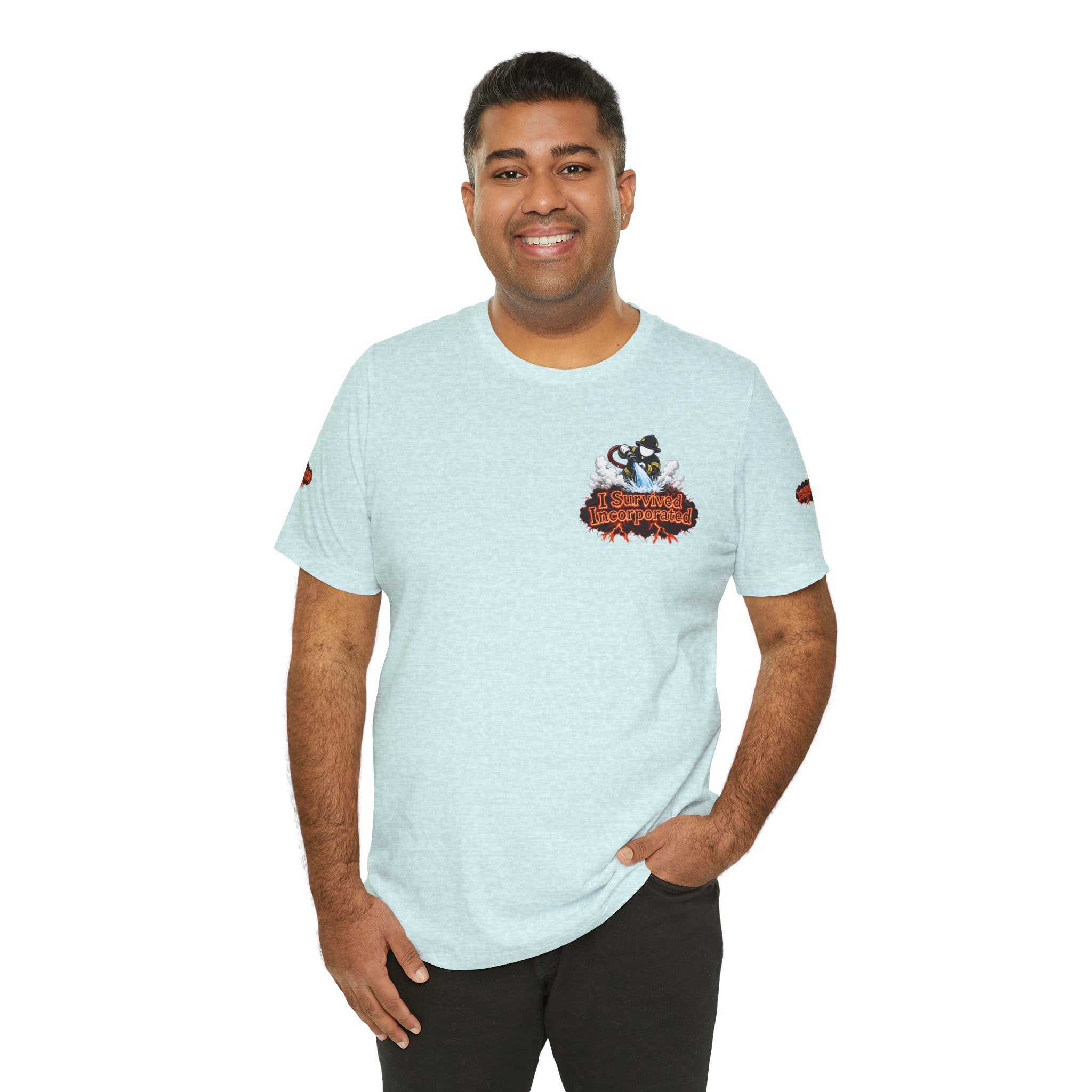 I Survived 2020 — "Please Stand By" Test Pattern Tee Wildfire Signal Special Edition Summer Premiere Unisex Jersey Short Sleeve Tee
